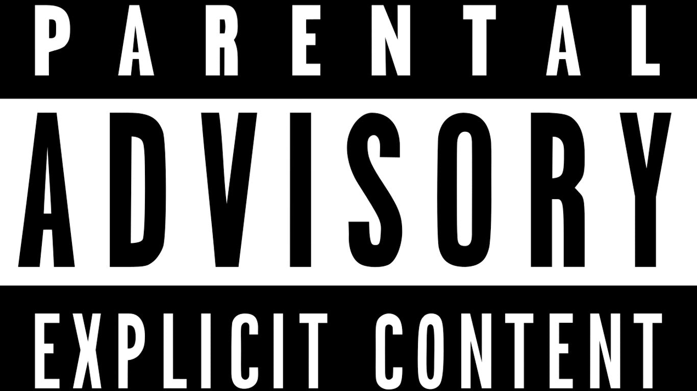 Parental Advisory Explicit Content Sticker