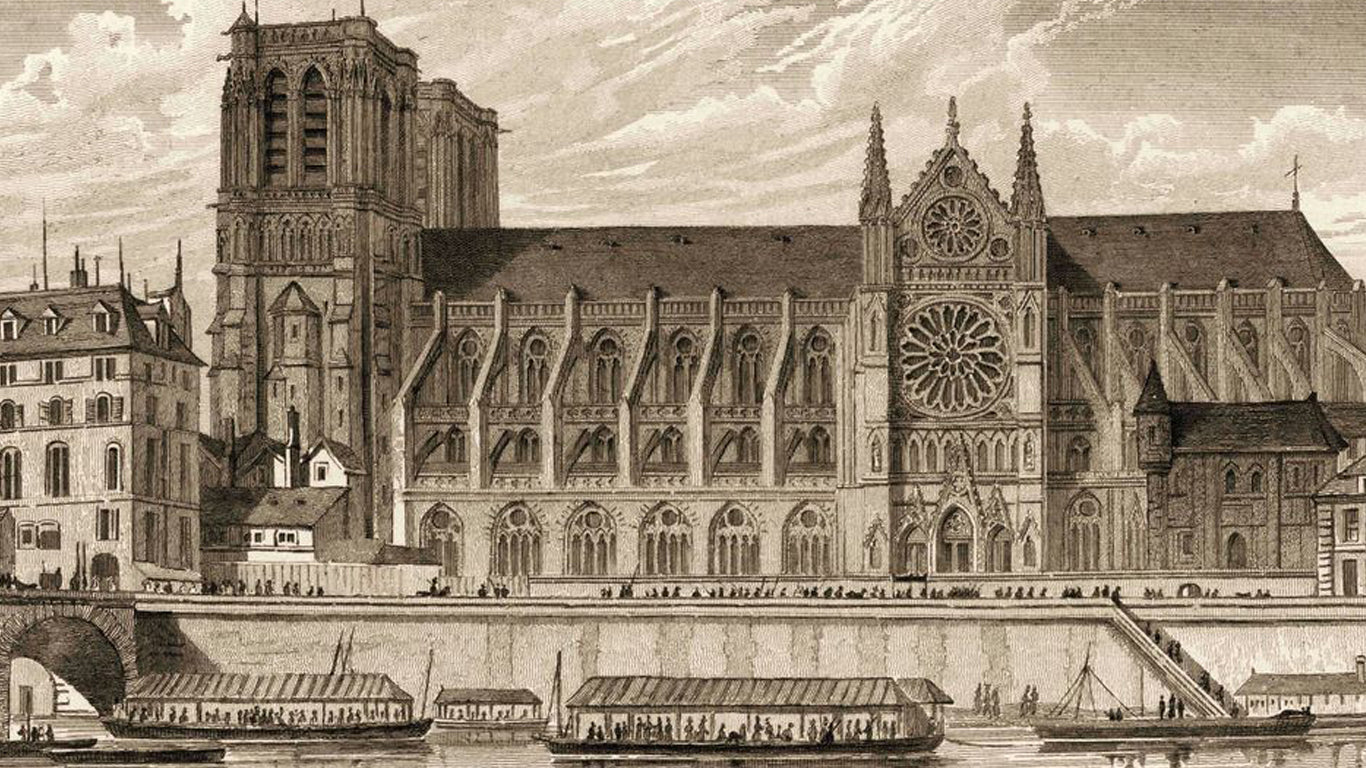 Old photo of the Notre Dame