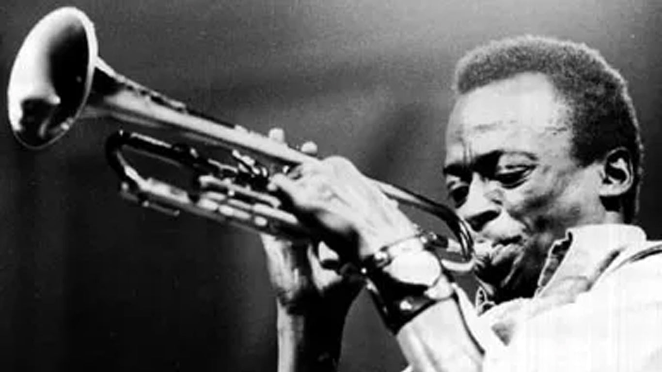 Miles Davis performing