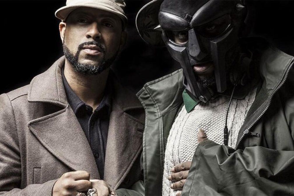 MF DOOM and Madlib photo gladiator mask