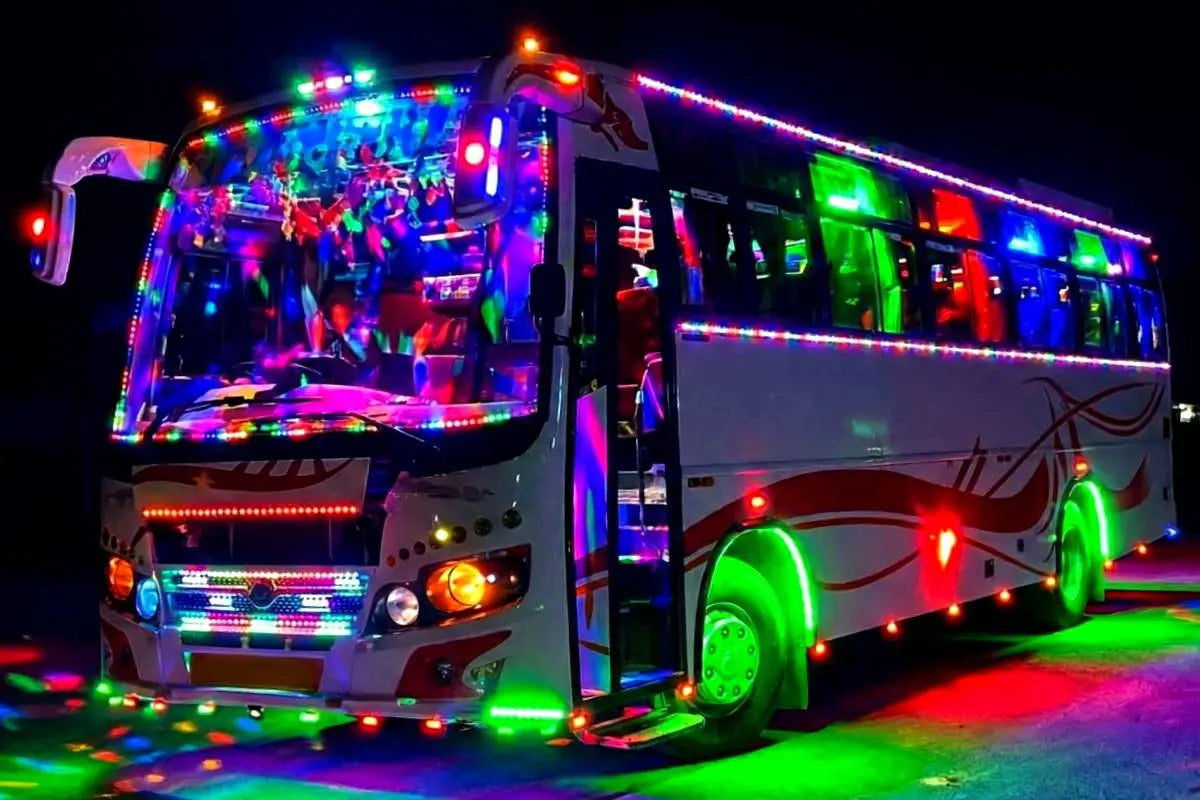 Road Rage: How Keralam's tourist buses put nightlife on wheels