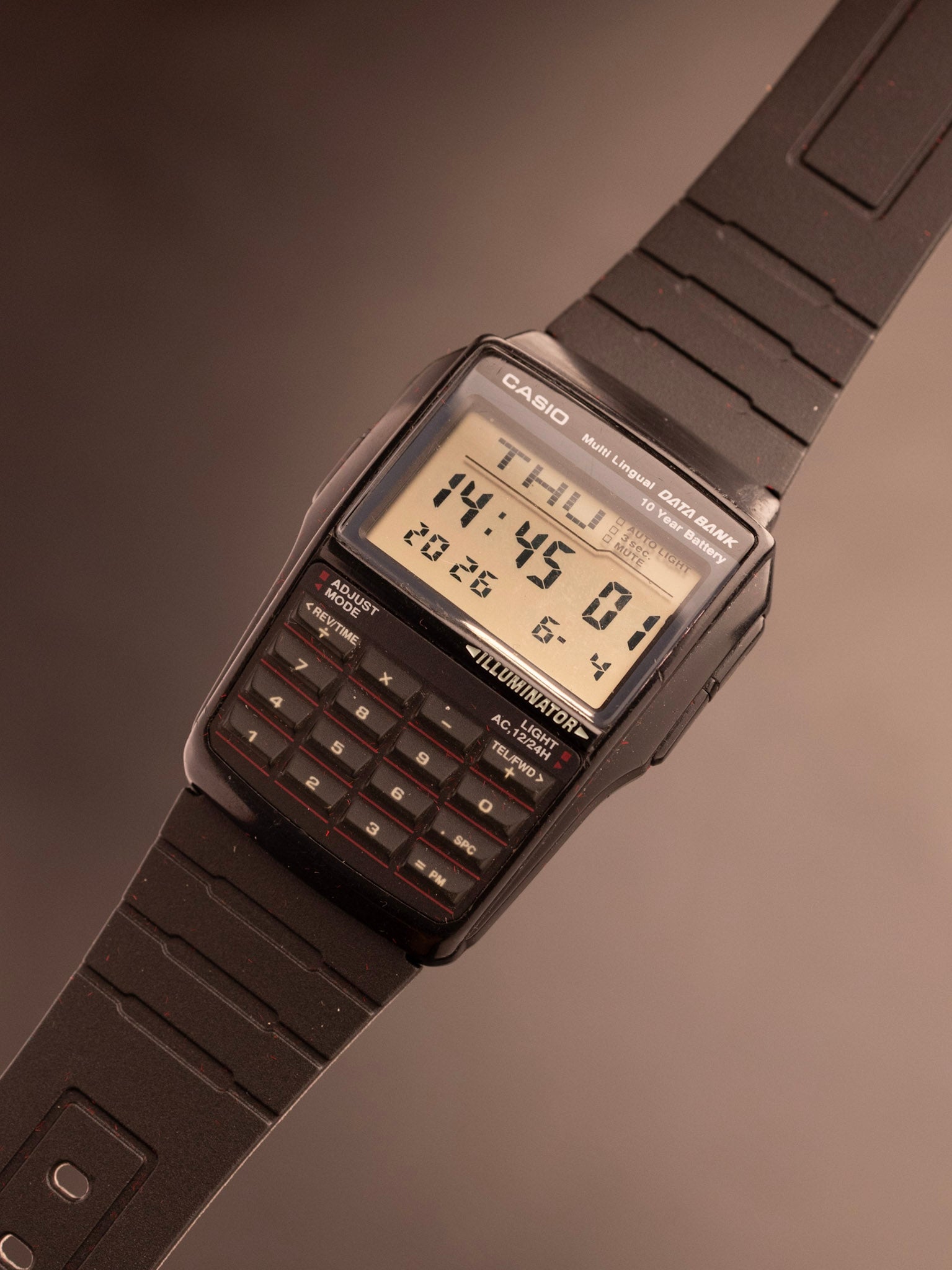 EX Casio Data Bank Digital 2888 DBC-32 Men's Watch, 13 Languages