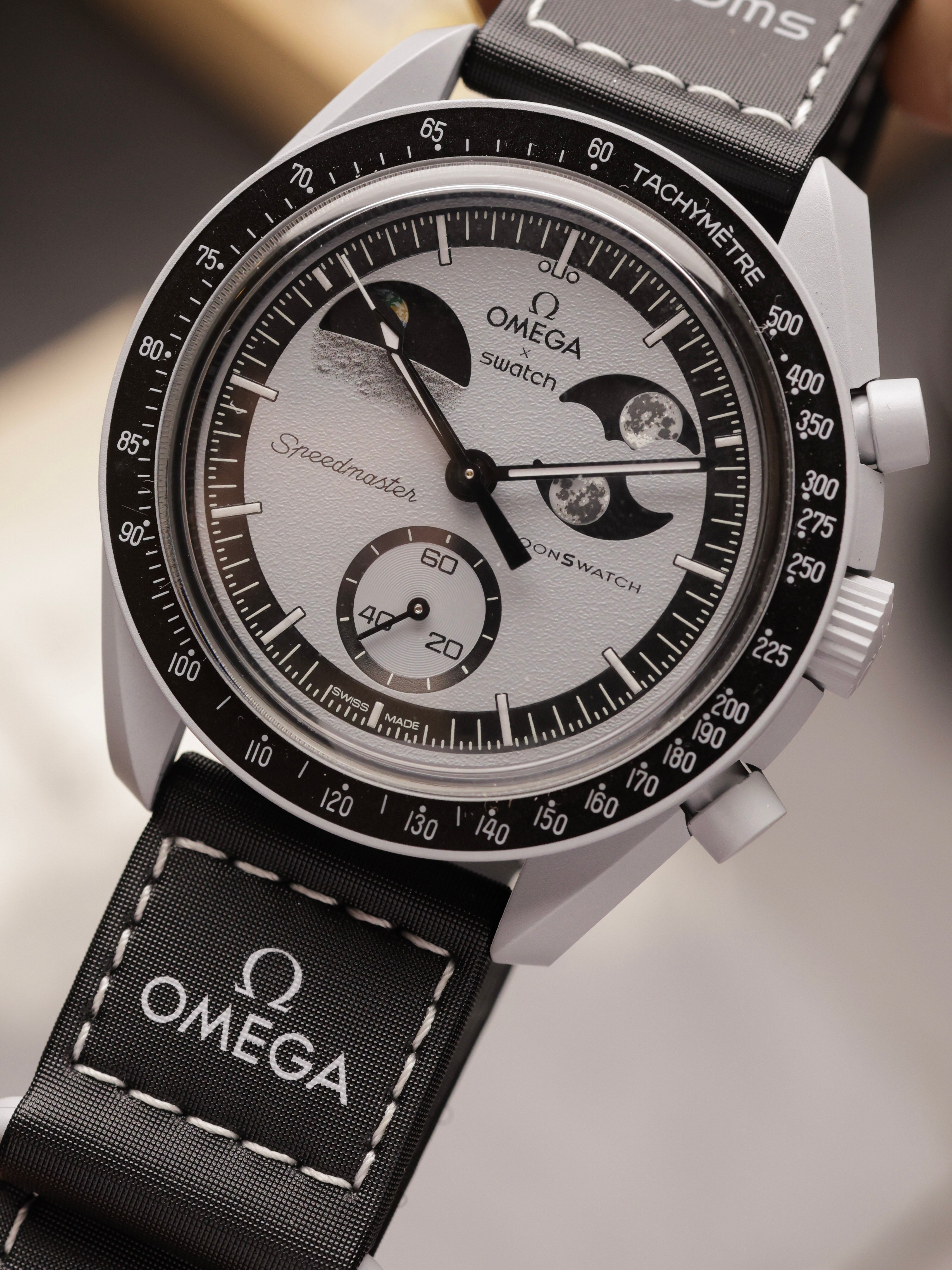 Omega × Swatch Bioceramic Moonswatch — Mission to Earthphase