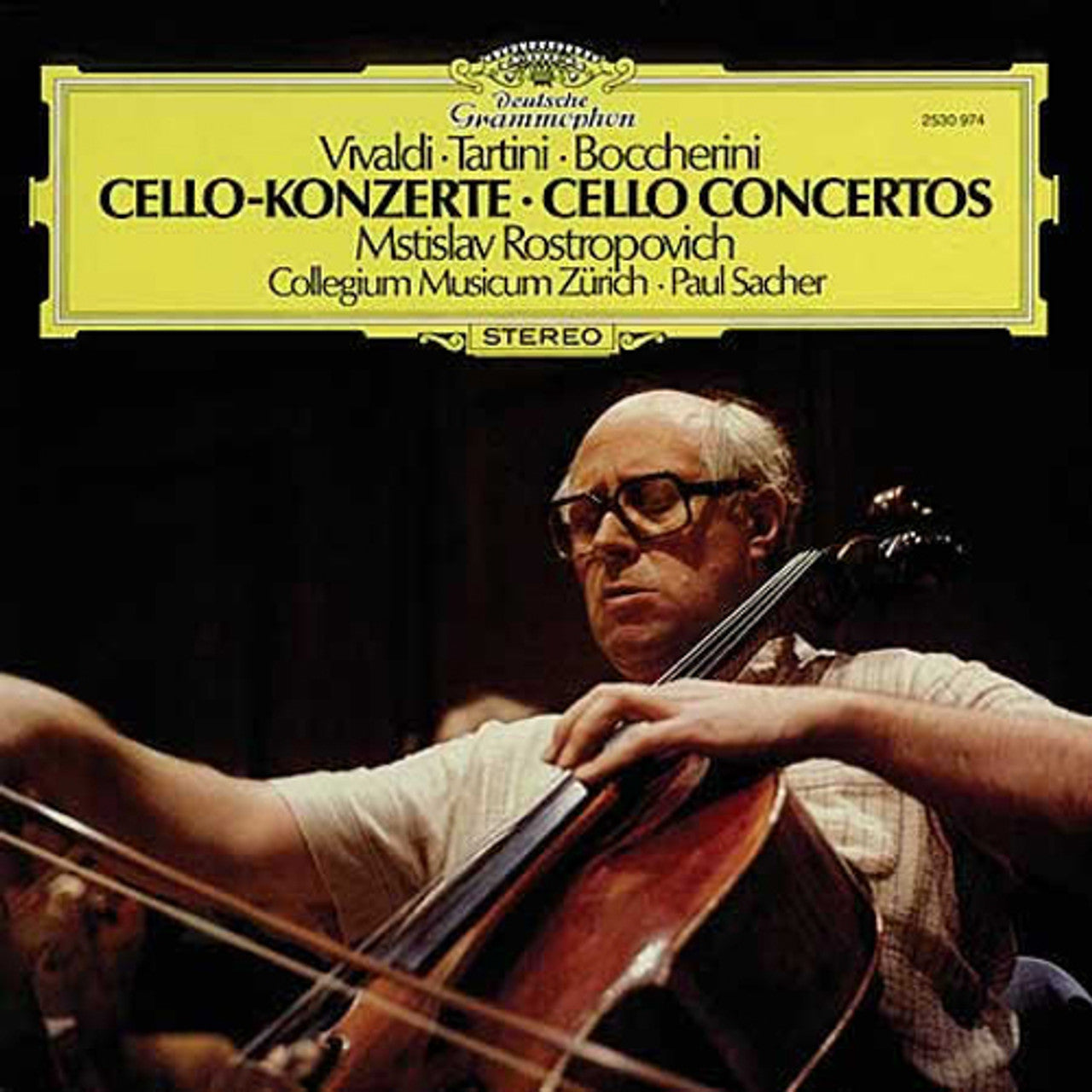 Vivaldi*, Tartini*, Boccherini* / Mstislav Rostropovich, Collegium Musicum Zürich, Paul Sacher – Cello Concertos (Deutsche Gramophone) (Arrives in 30 Days)
