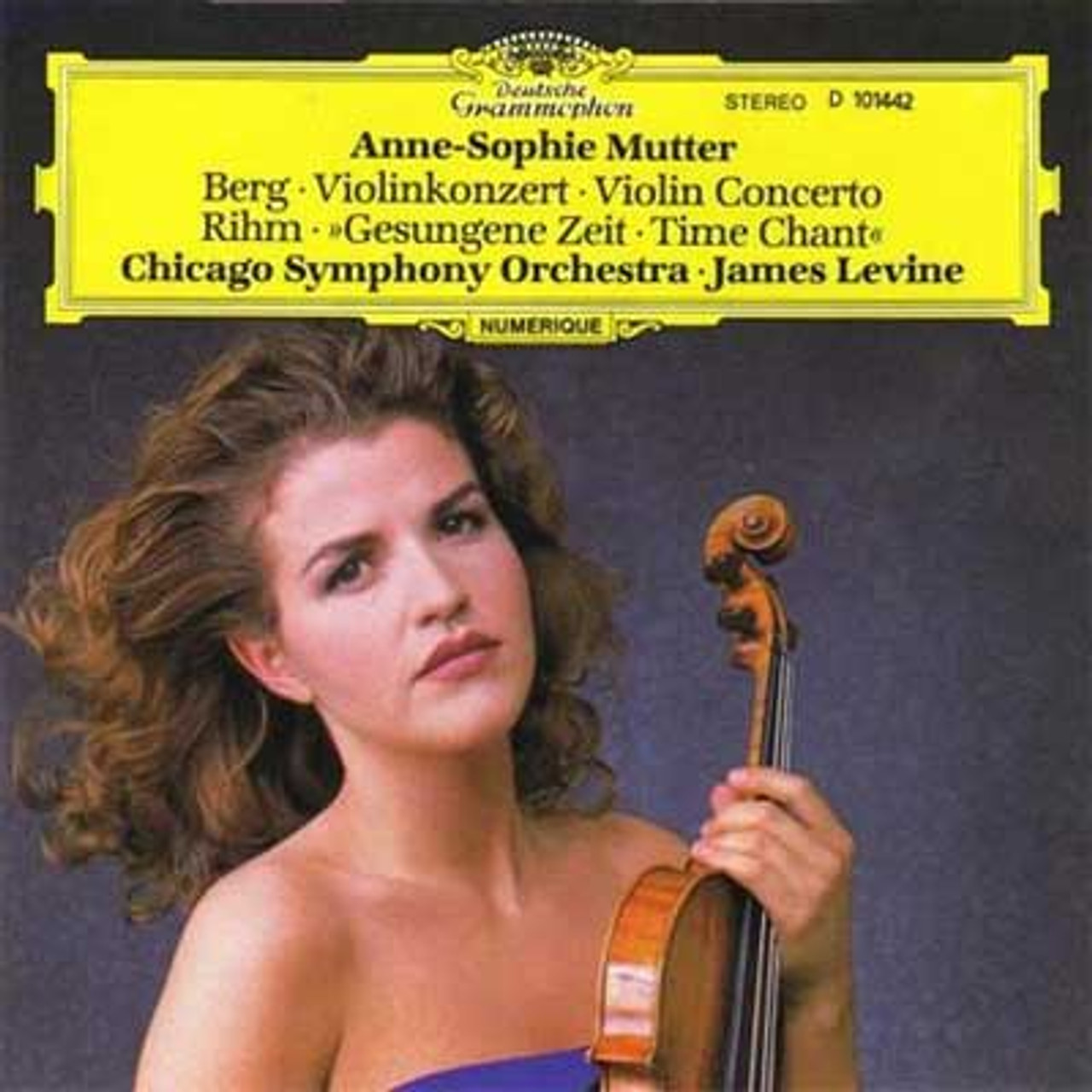 Berg*, Rihm* - Anne-Sophie Mutter, Chicago Symphony Orchestra, James Levine – Violinkonzert · Violin Concerto • »Gesungene Zeit · Time Chant« (Deutsche Gramophone) (Arrives in 30 Days)