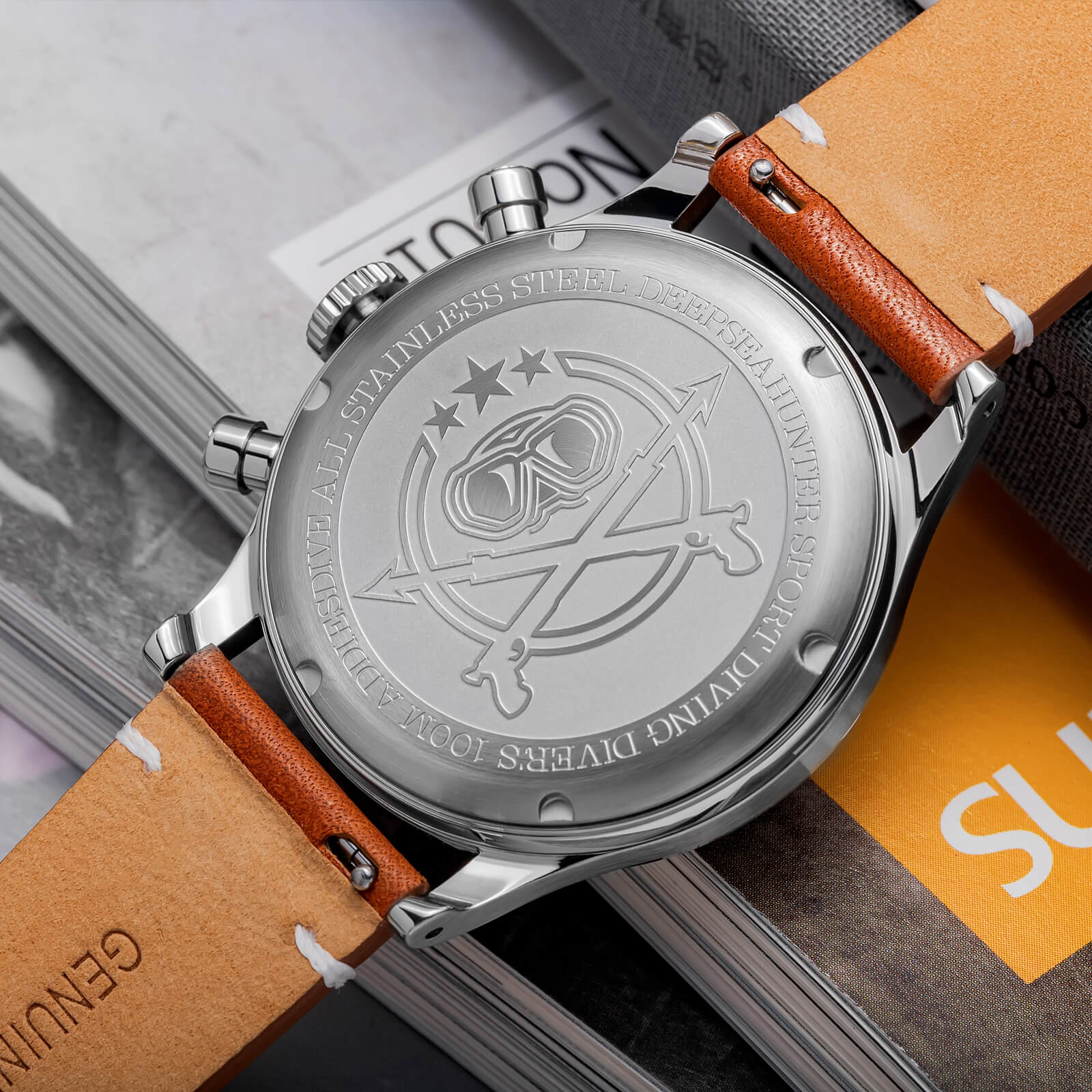 ★Holiday Sale★ADDIESDIVE Panda BB Chronograph Retro Men Watch 38mm Quartz Watch, AD2037