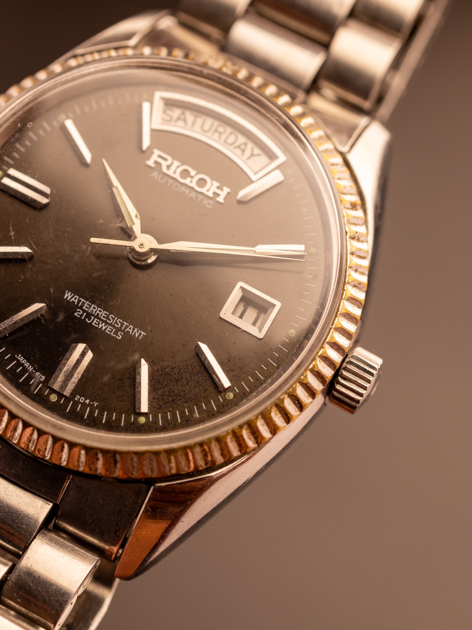 Ricoh Presidential (with Stock Bracelet) (Ref. 040121) (35mm; Automatic)