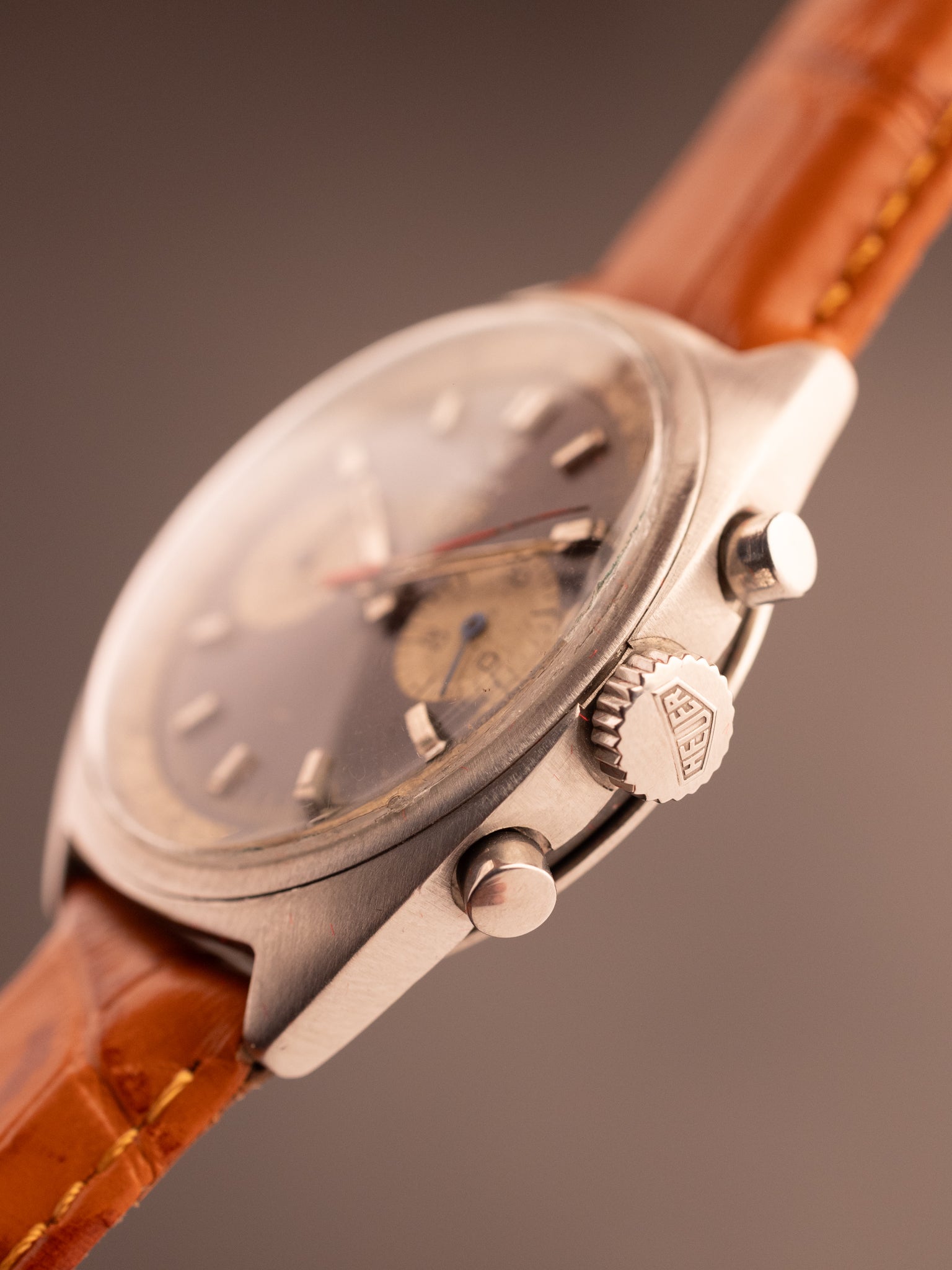 Heuer Camy Mechanical Vintage Chronograph (Ref. Valjoux 7750 movement) (38mm; Manual) Very Rare