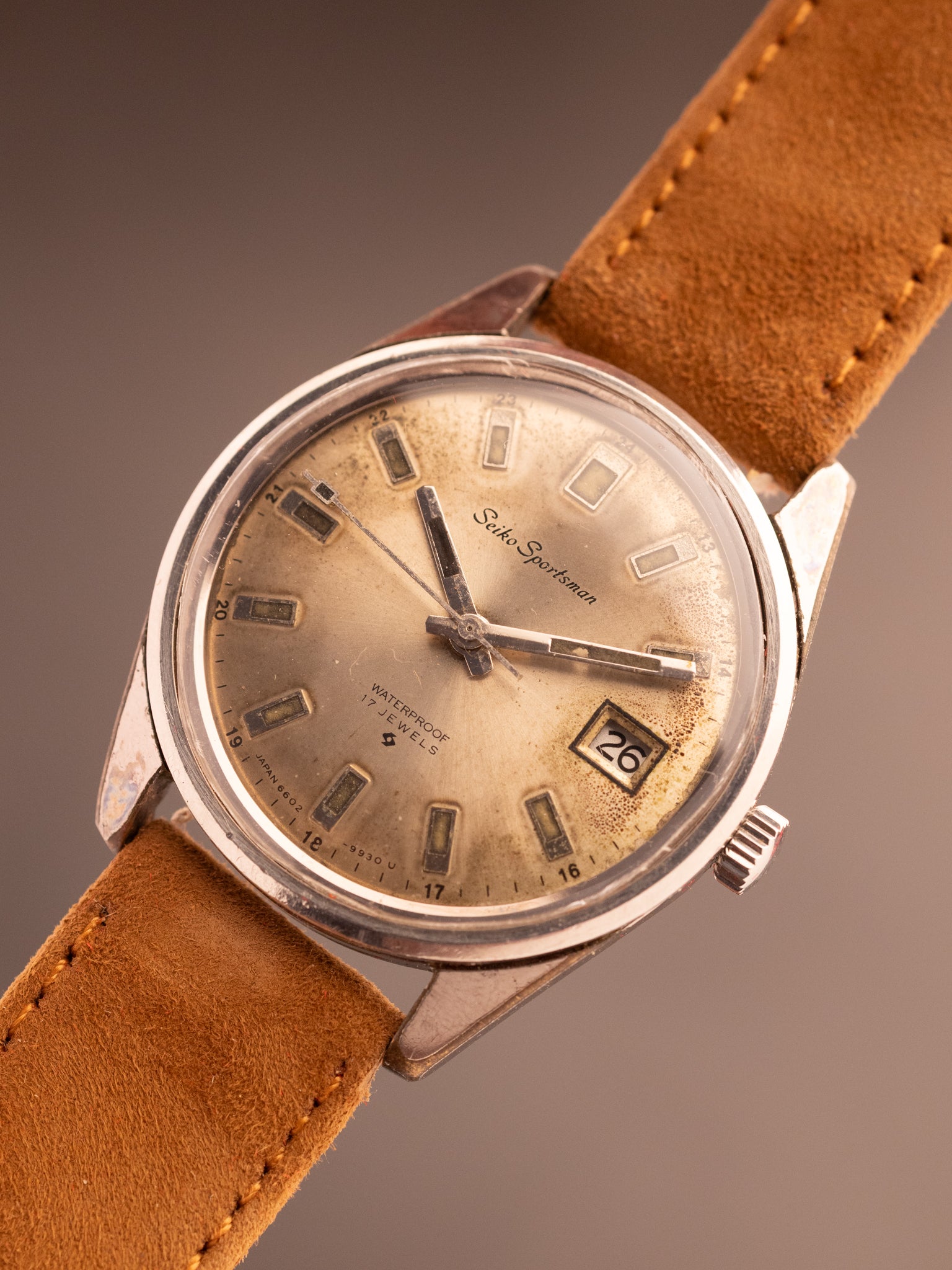 Seiko Sportsman JDM 894976 (Ref. 6602-9982) (36mm; Manual) (Very Rare)