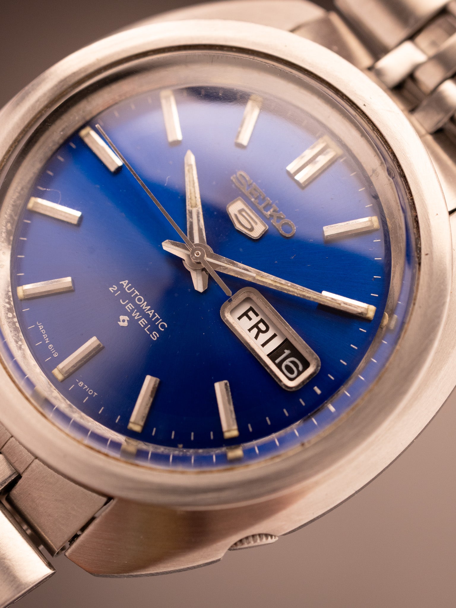 Seiko 5 JDM Hi Beat Etherial Blue Super Mint 400201 (Ref. 6119-8540) (40mm; Automatic) (Rare)