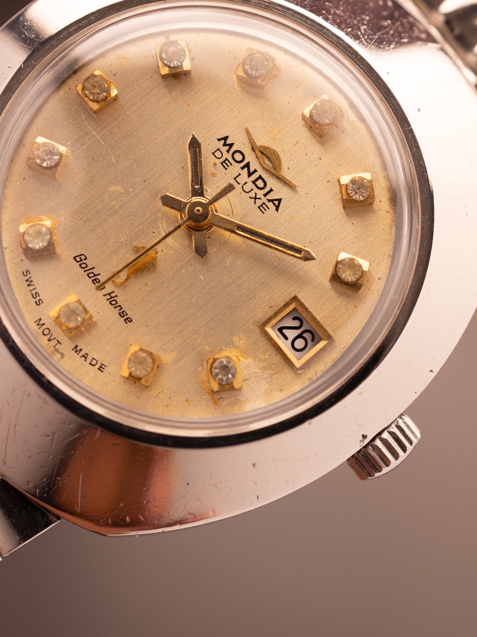 Mondia De Luxe Golden Horse Super Mint (Ref. NO 9039) (36mm; Manual)