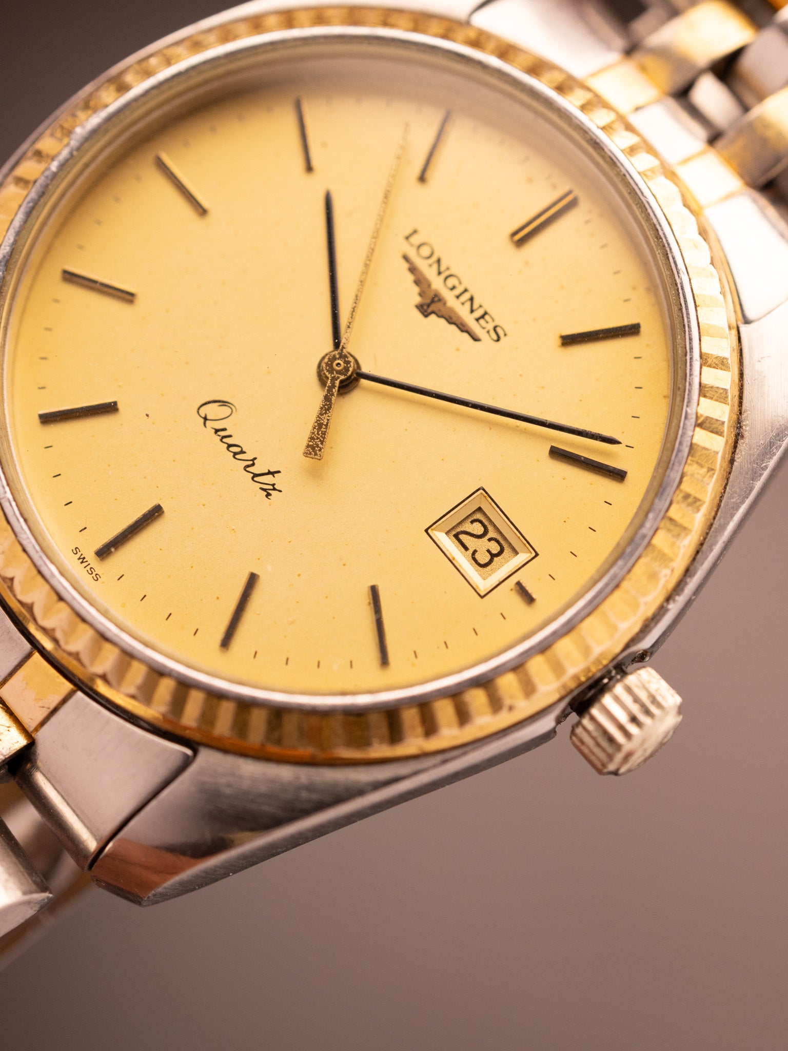 Longines L7.631.3 Steel Gold (Ref. 26592505) (33mm; Quartz)