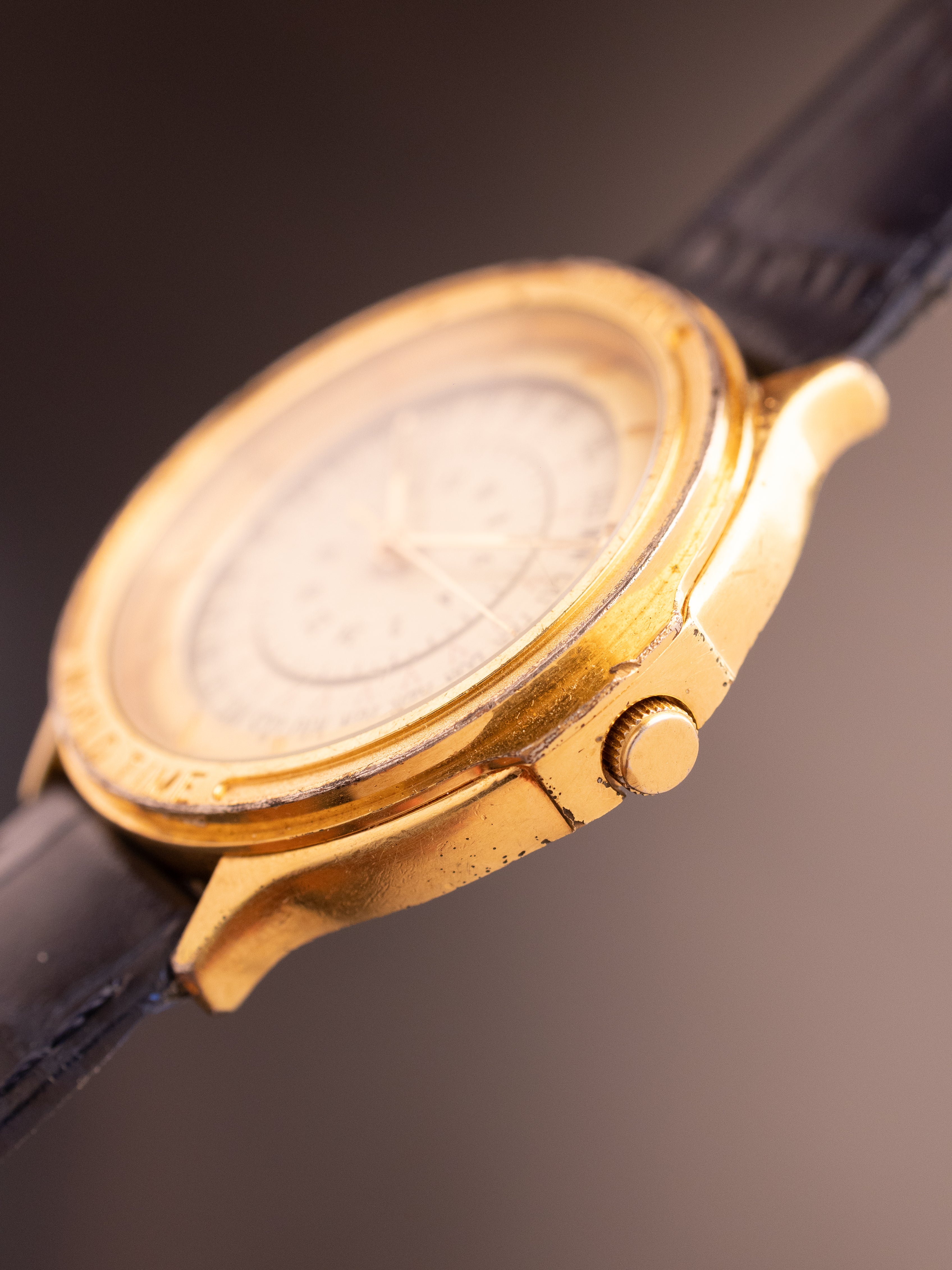Titan World Timer Gold Super (Ref. 351C-99) (38mm; Quartz) (Rare)