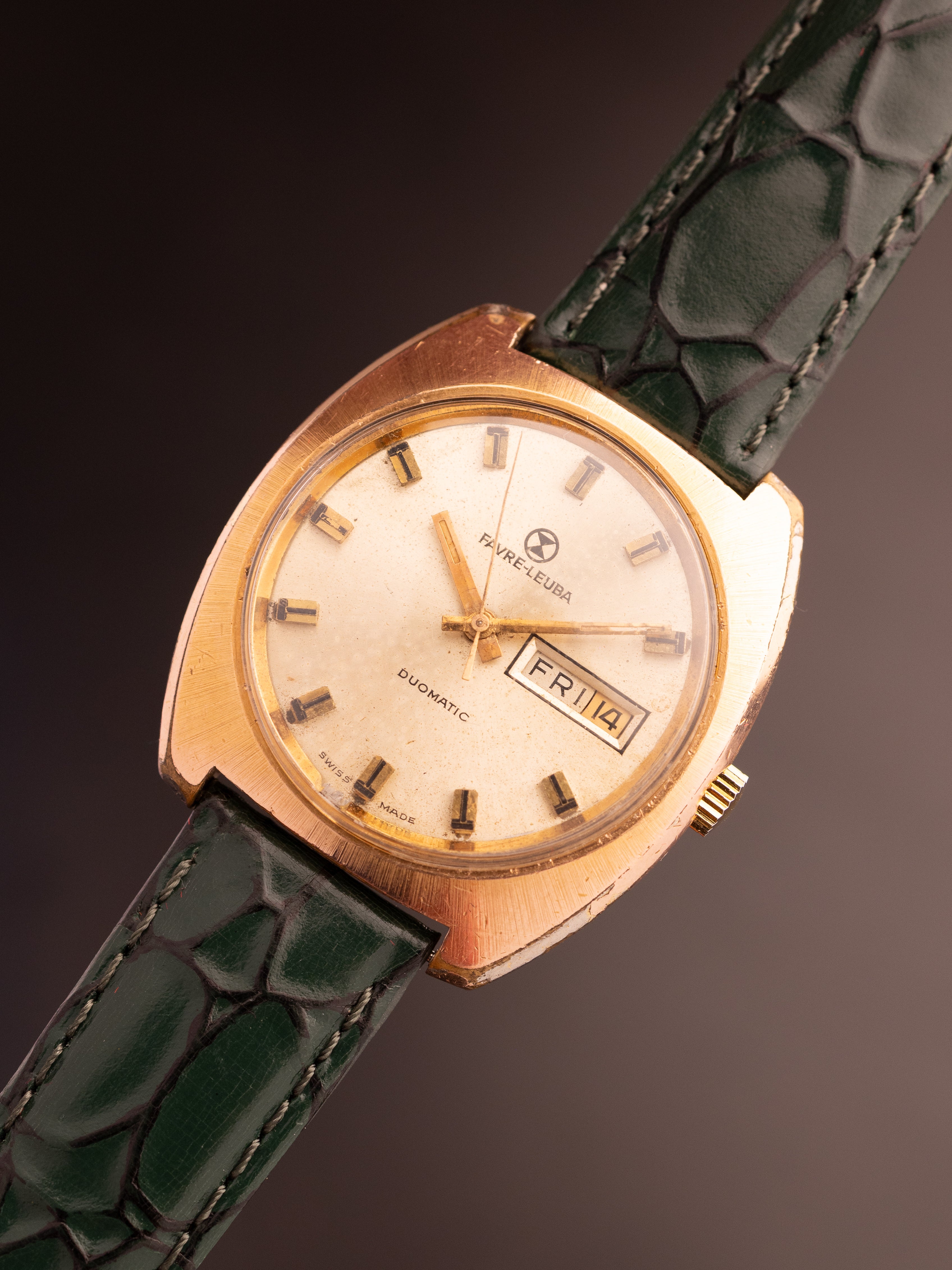 Favre Leuba Duomatic XL Gold (Ref. 75012) (38mm; Automatic) – The