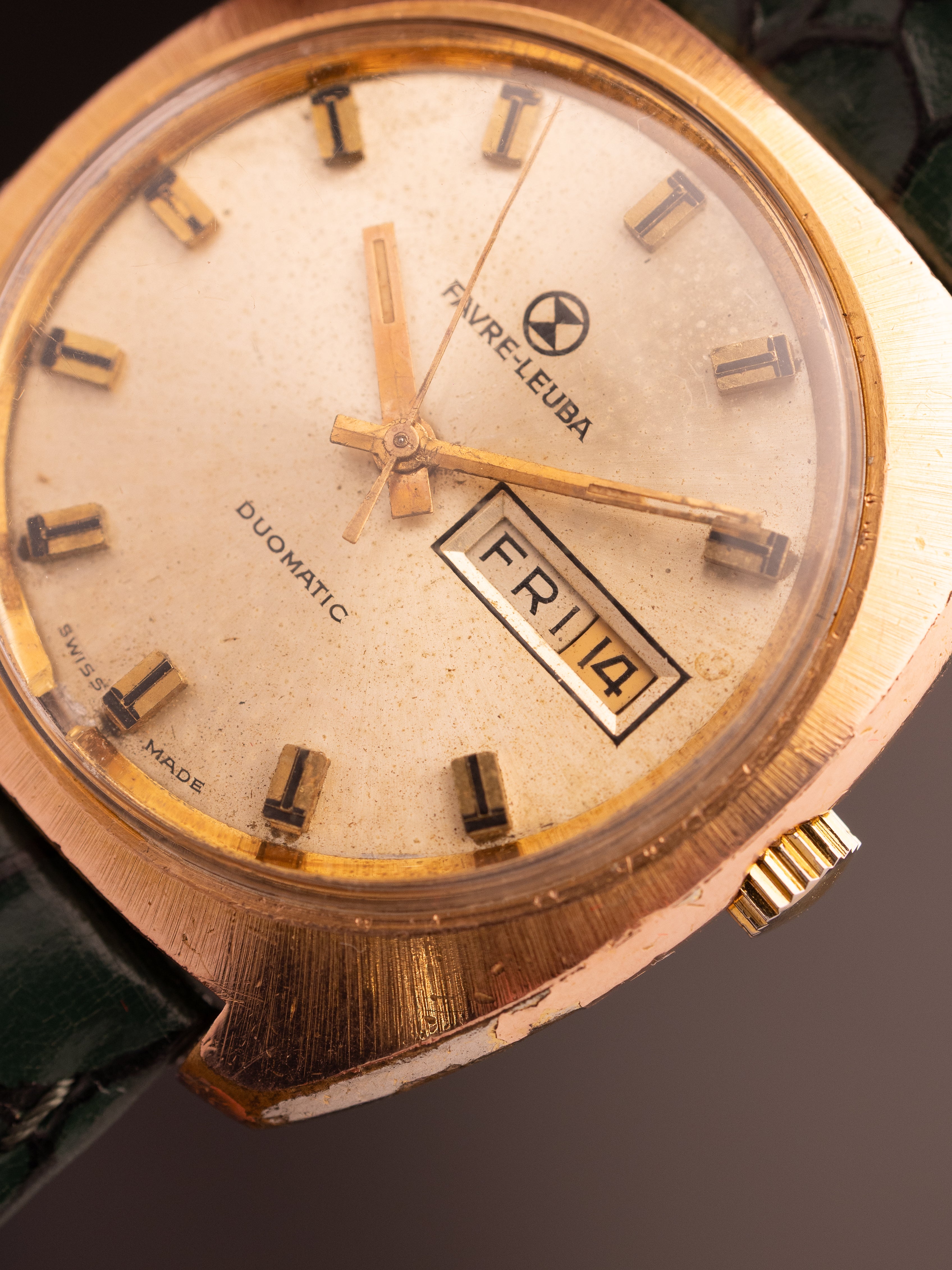 Favre Leuba Duomatic XL Gold (Ref. 75012) (38mm; Automatic)