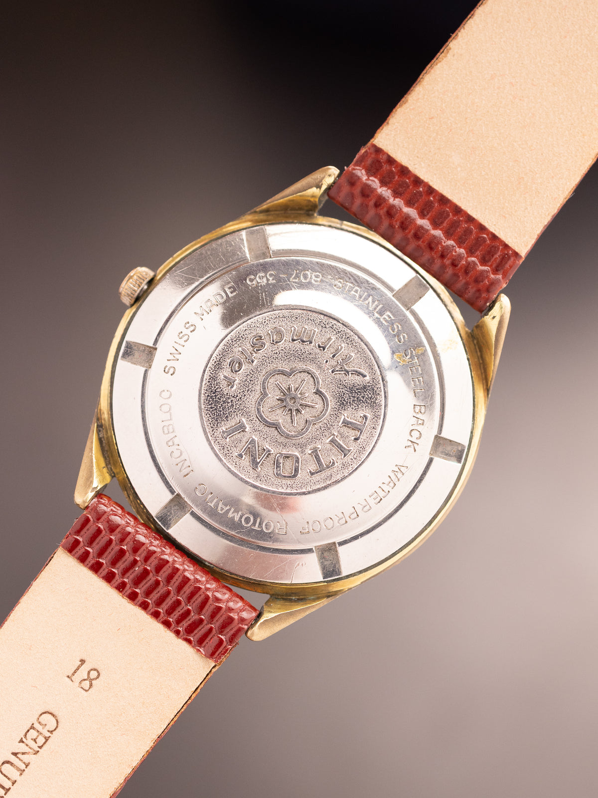 Titoni Airmaster Gold 25 Jewels Rotomatic Super (Ref. 807-355) (35mm; Automatic) Rare