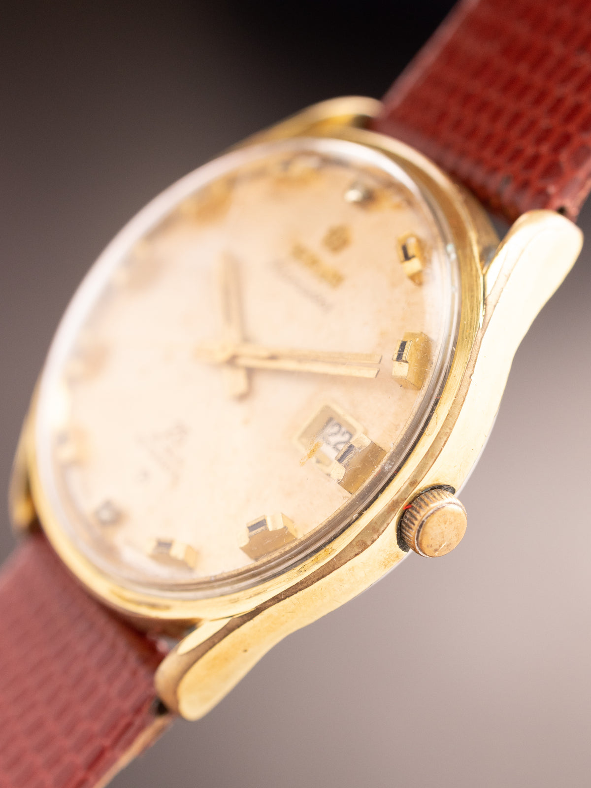 Titoni Airmaster Gold 25 Jewels Rotomatic Super (Ref. 807-355) (35mm; Automatic) Rare