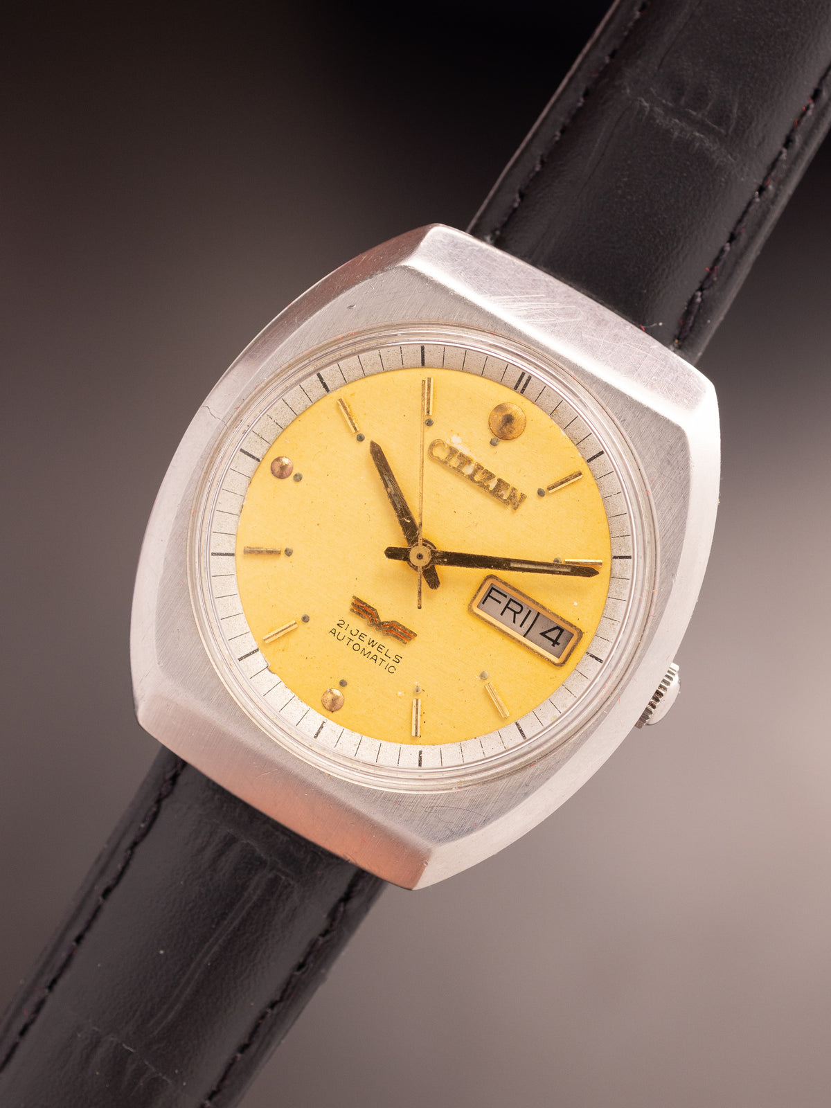 Citizen Flag 21 Jewel Devnagiri Font 91000588 (Ref. 4-038908 SMK) (36mm; Automatic) Rare