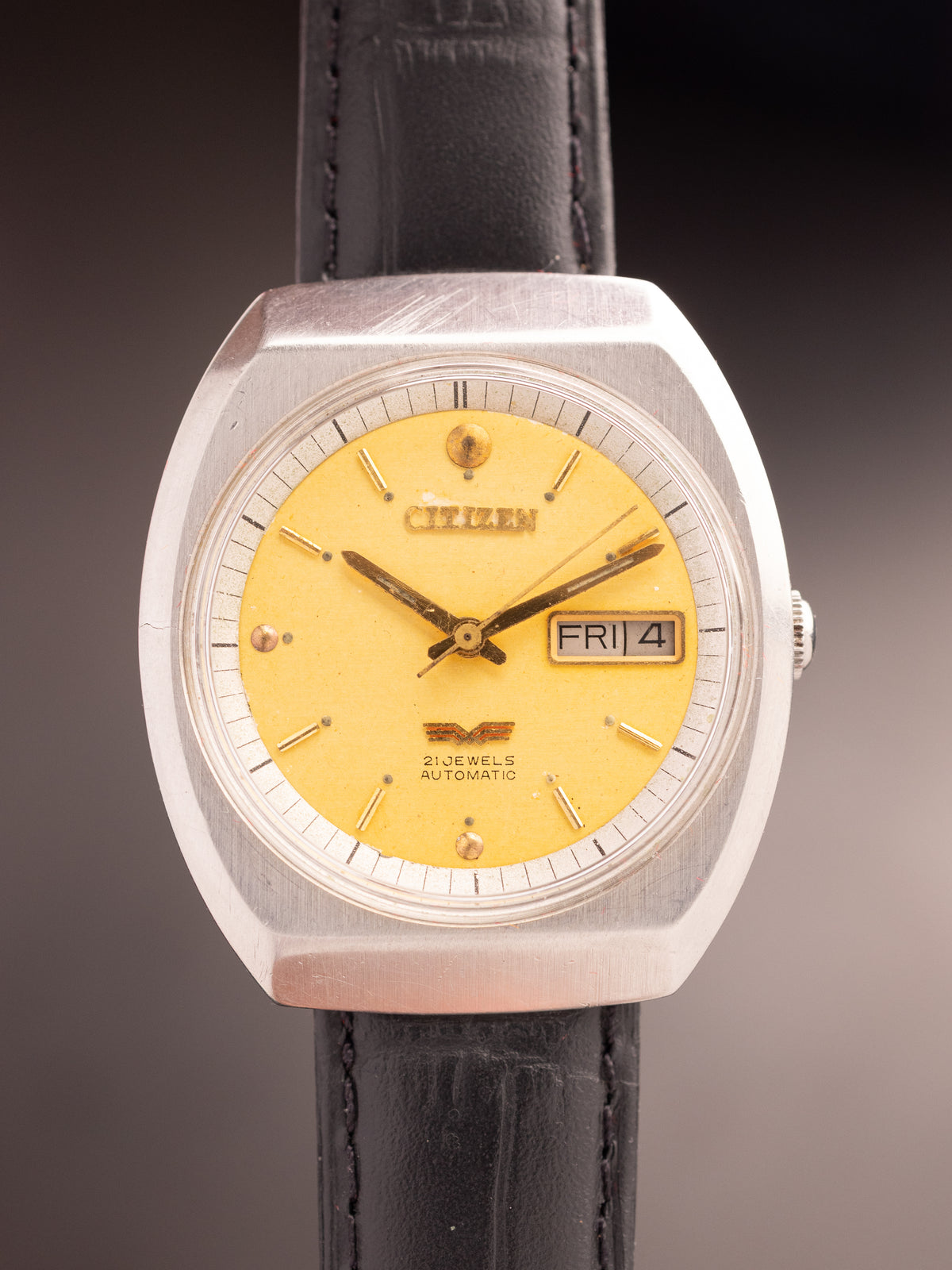 Citizen Flag 21 Jewel Devnagiri Font 91000588 (Ref. 4-038908 SMK) (36mm; Automatic) Rare