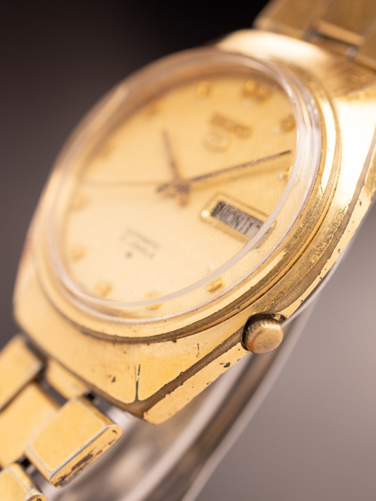Seiko 5 All Gold 963936 (Ref. 7009-8450) (37mm; Automatic) (Super Rare)
