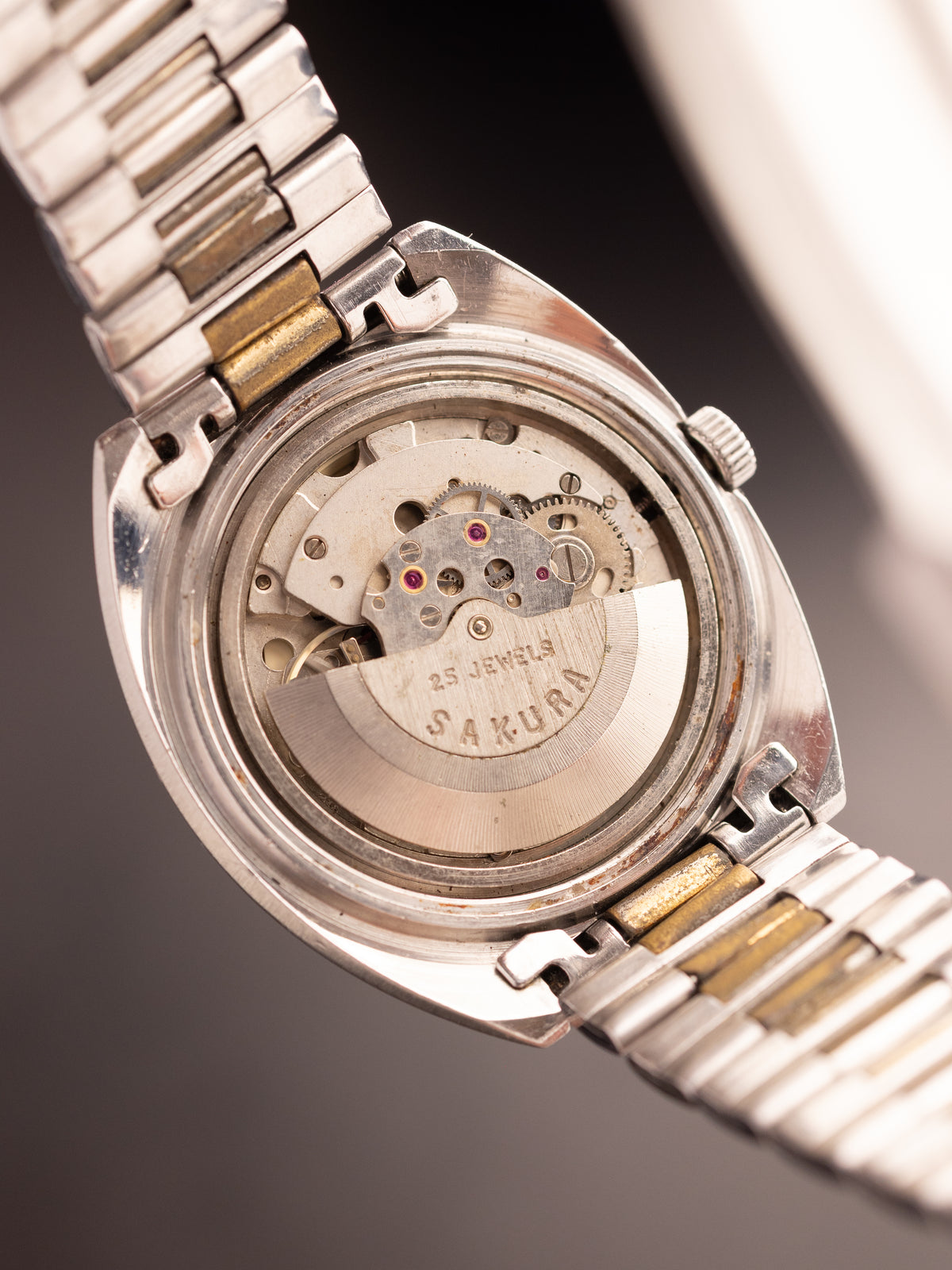 Sakura Crystal 21 Jewels (Ref. C-0032) (38mm; Automatic) (Rare)