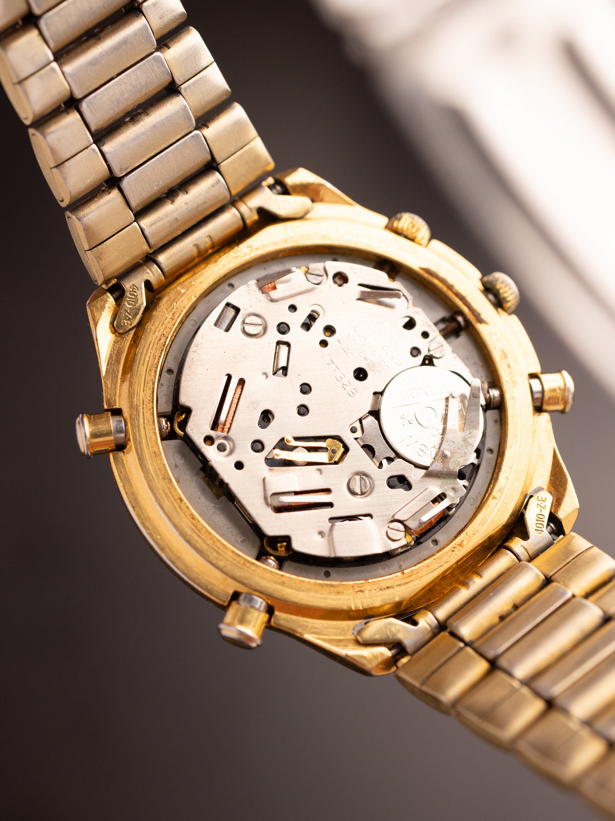 Seiko Chronograph Gold Dancing Hands Ultra 441471 (Ref. 7T32-6569 A4) (39mm; Quartz) (Rare)