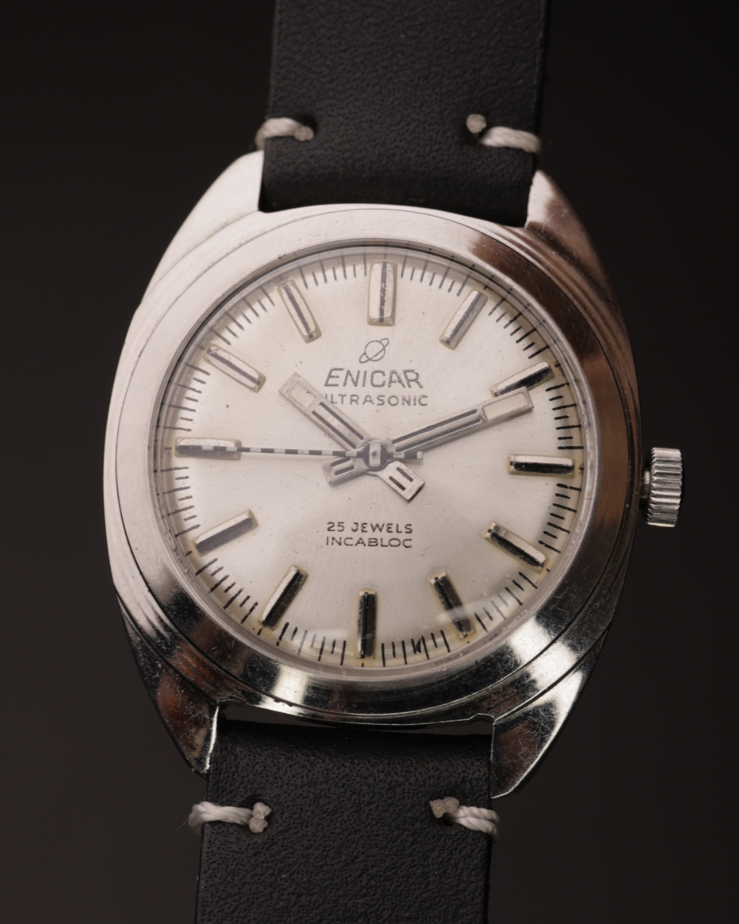 Enicar Ultrasonic Vintage Watch | 25 Jewels | Incabloc | Stainless Steel | 1960s