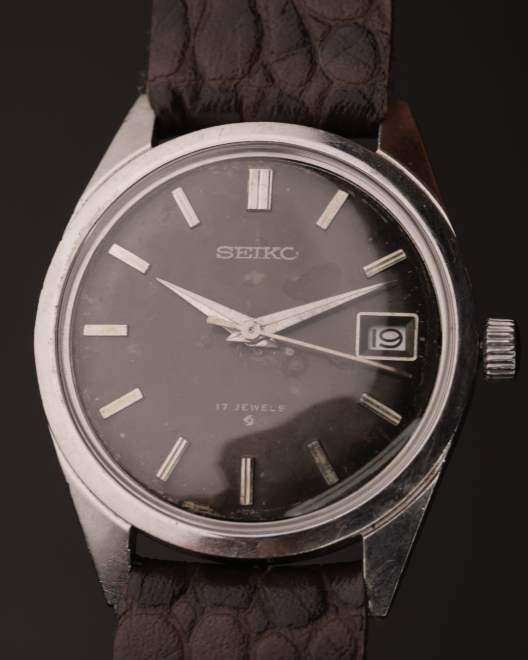 Seiko 6602-8050 Vintage Watch | 17 Jewels | Japan Made | Classic Black Dial | 1960s