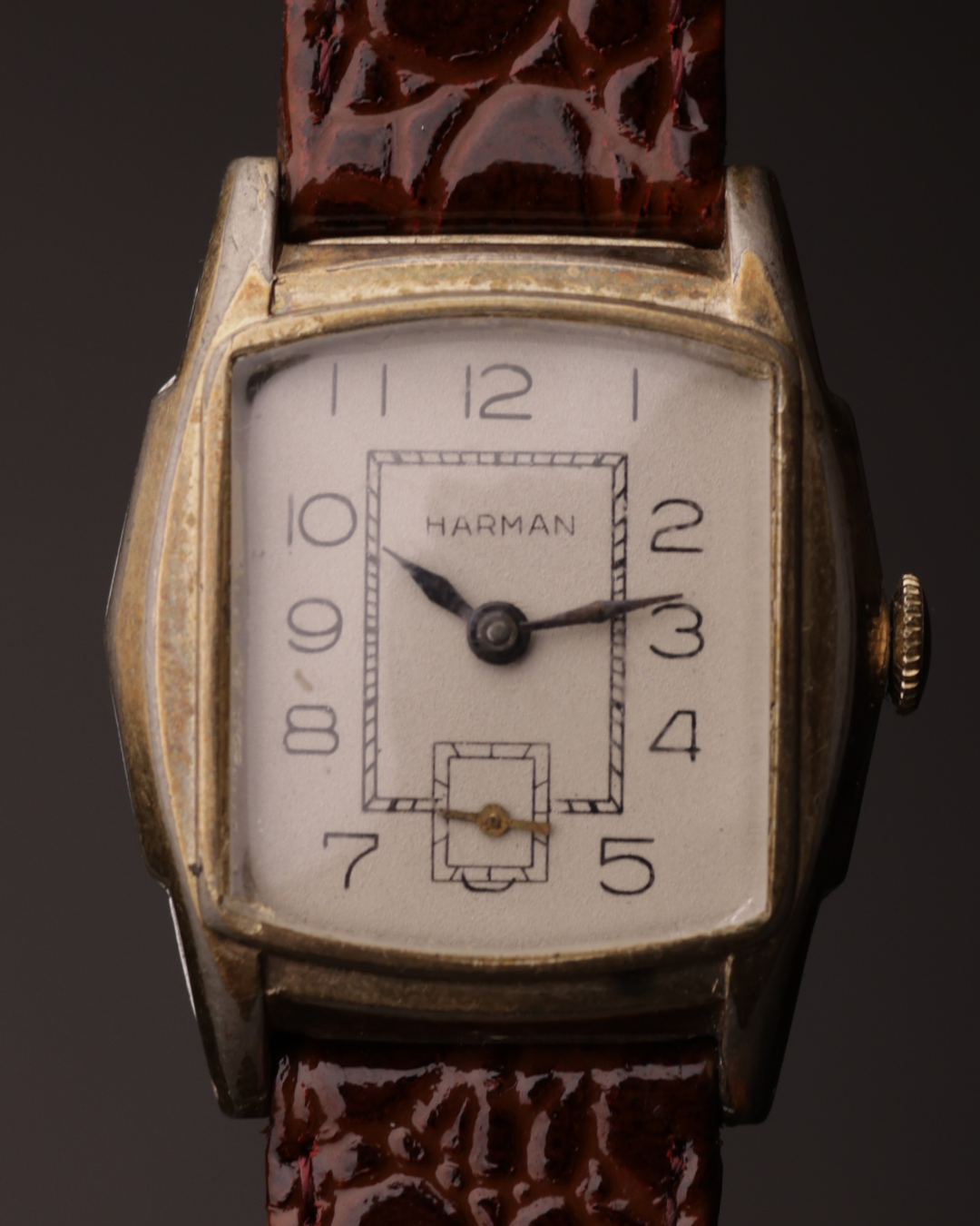 Harman Vintage Watch | Manual Wind | Art Deco Dial | Tonneau Case | 1950s