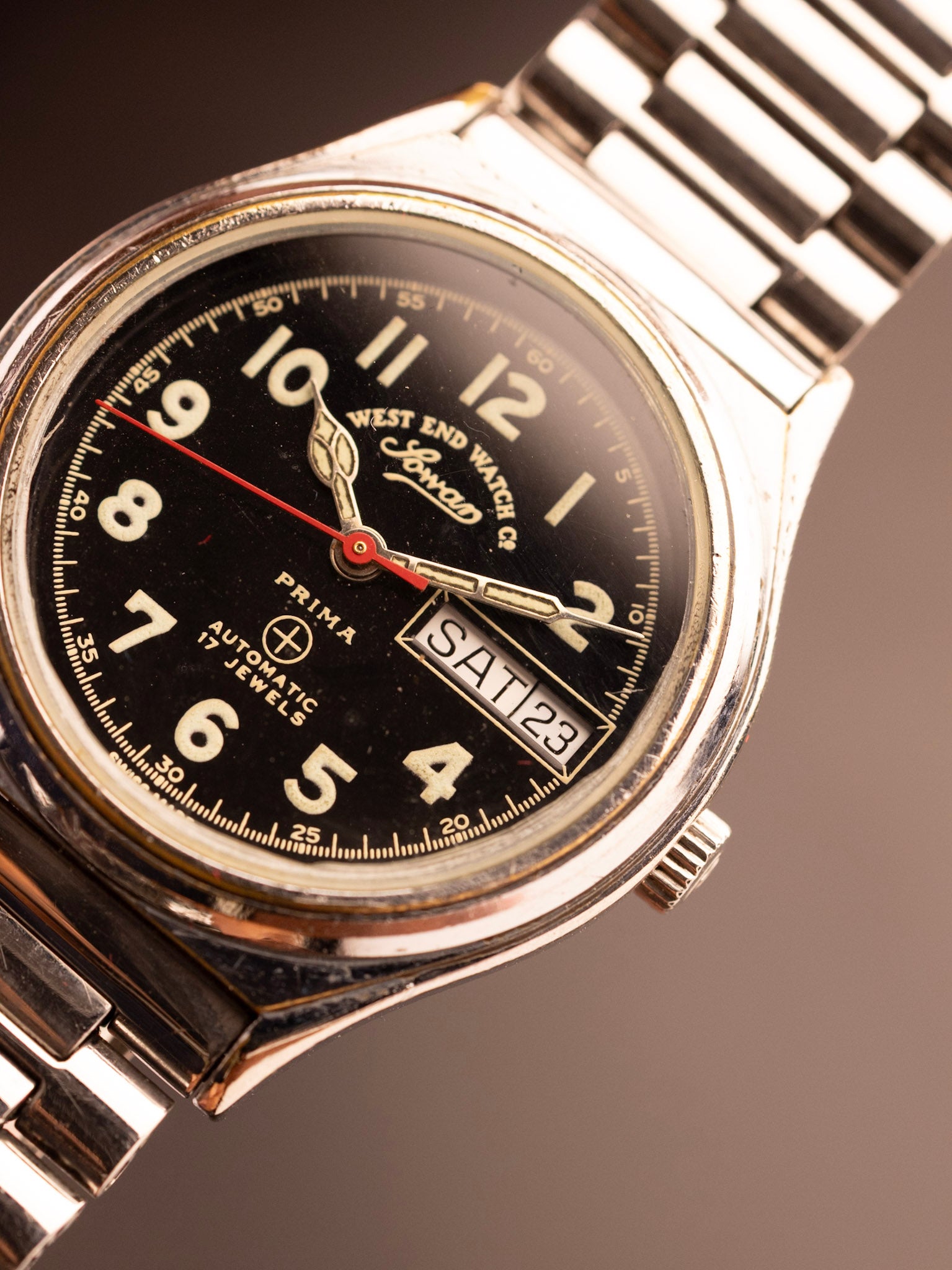 West End Sowar Prima Super Mint Arabic Lumed Numerals (Ref. G-5637 5039) (29mm; Automatic)
