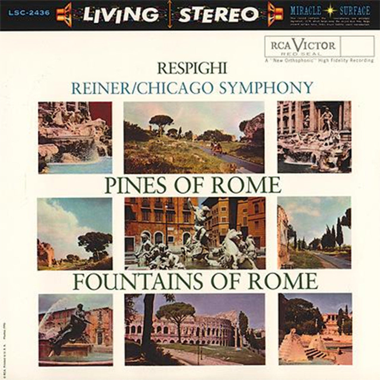Fritz Reiner - Respighi Pines Of Rome & Fountains (Analogue Pressing) (Arrives In 30 Days)