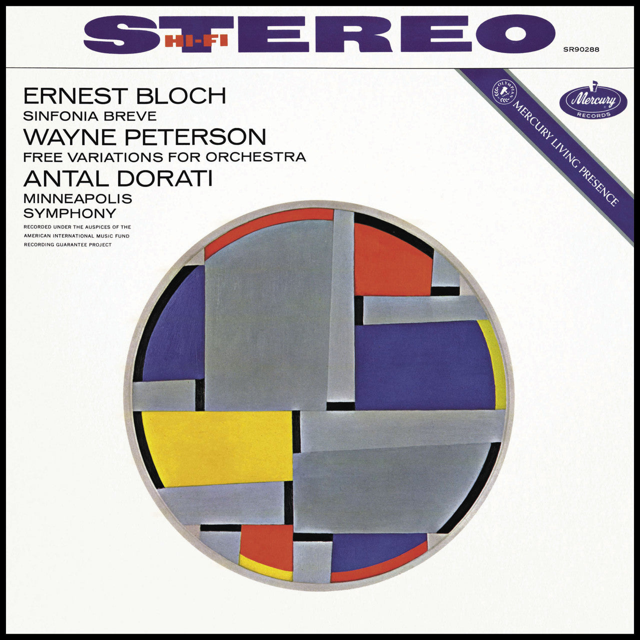 Ernest Bloch / Wayne Peterson, Antal Dorati, Minneapolis Symphony – Sinfonia Breve / Free Variations For Orchestra (Decca) (Half Speed Mastered) (Arrives in 30 Days)
