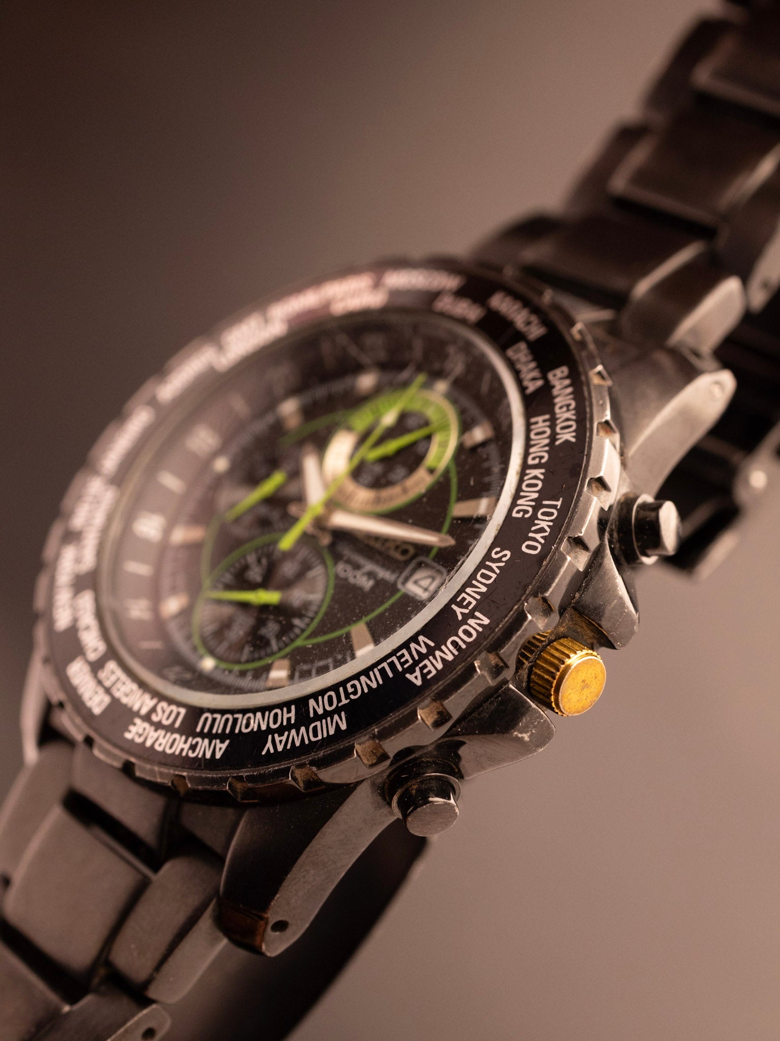 Seiko Criteria World Timer Chronograph SNAC69P1 (Ref. 7T62-0JH0) (43mm; Quartz)