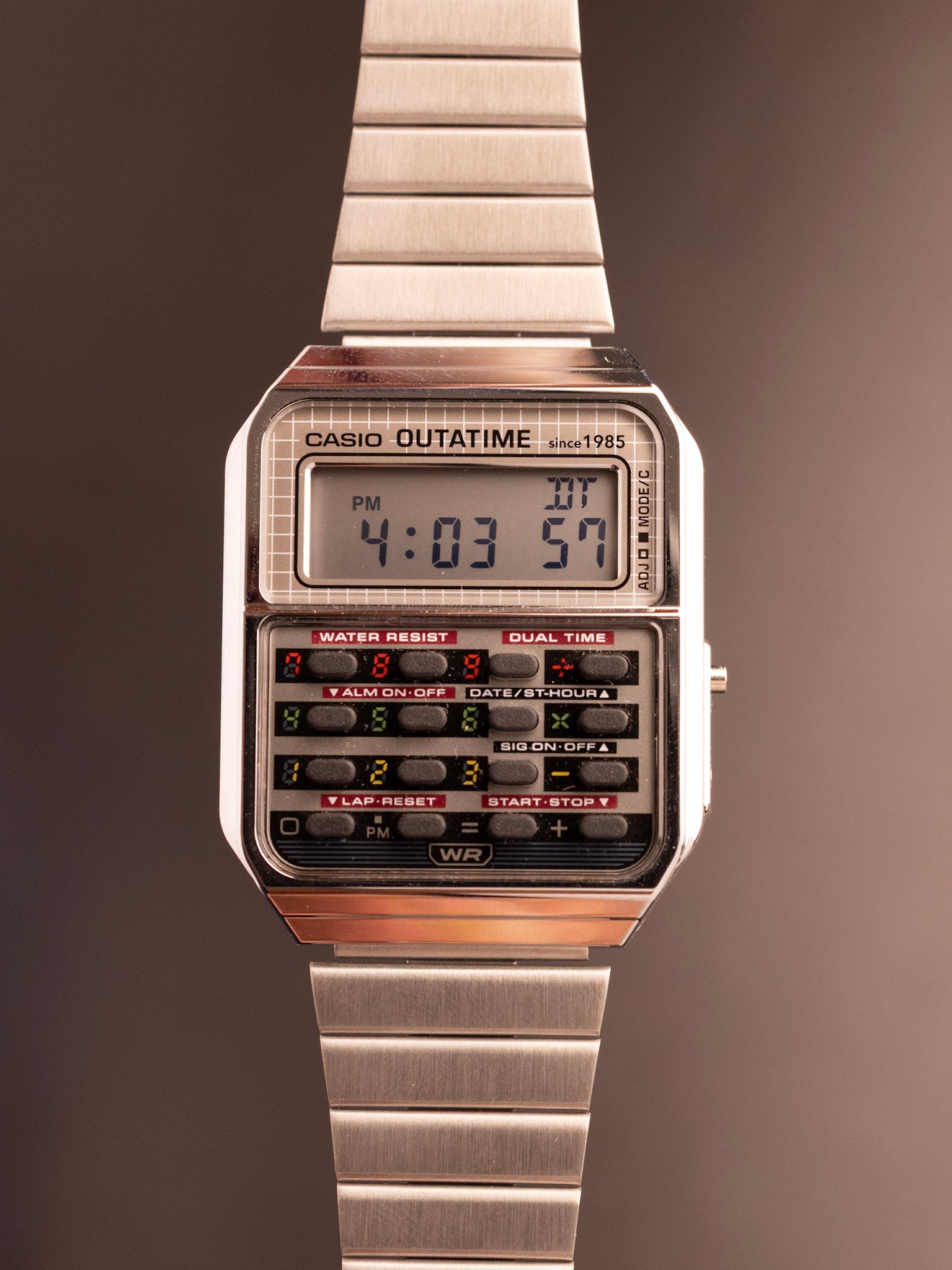 Casio Back to The Future (Ref. C013 CA-500WEBF-1ADR) (34mm; Digital)(With Box and Papers)