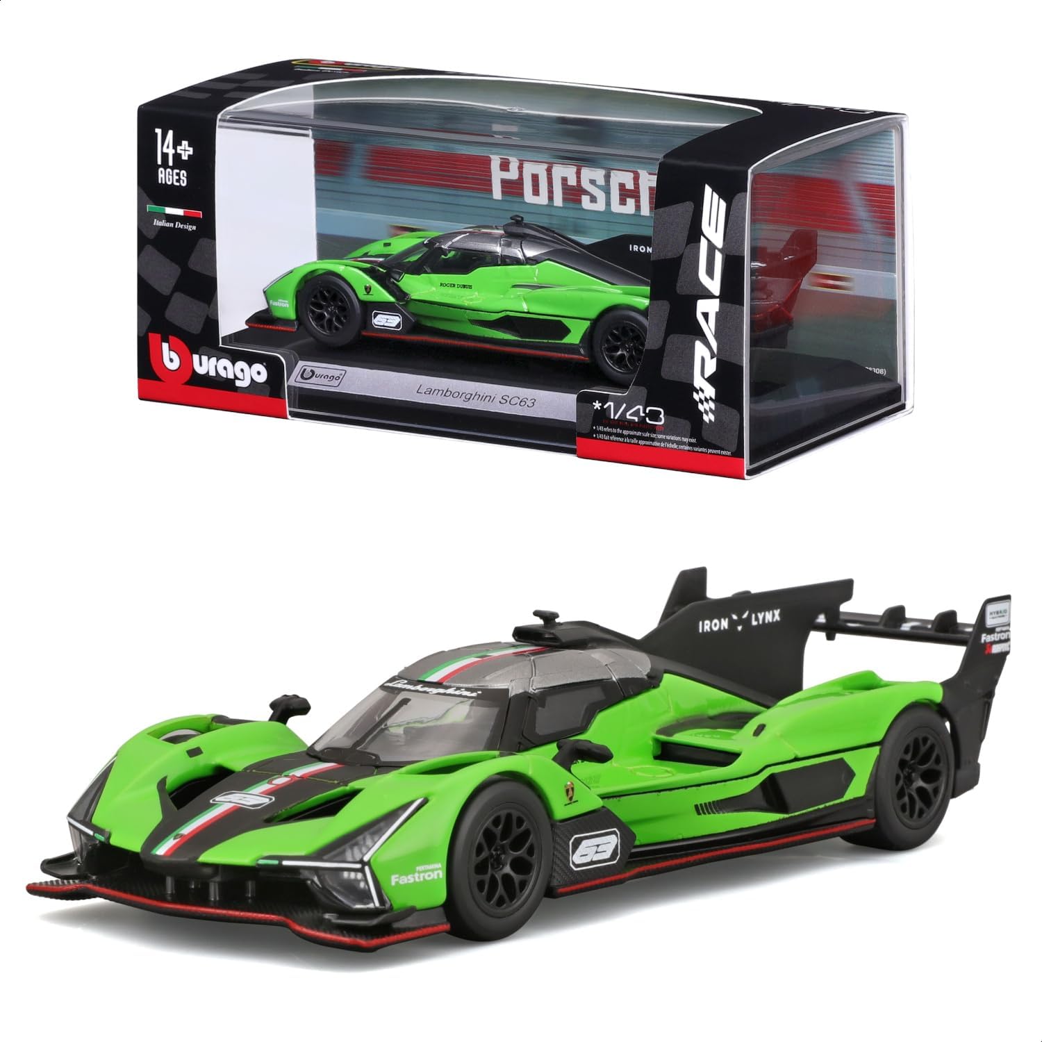 Bburago Race Edition - 1/43 Scale Model - Lamborghini SC63