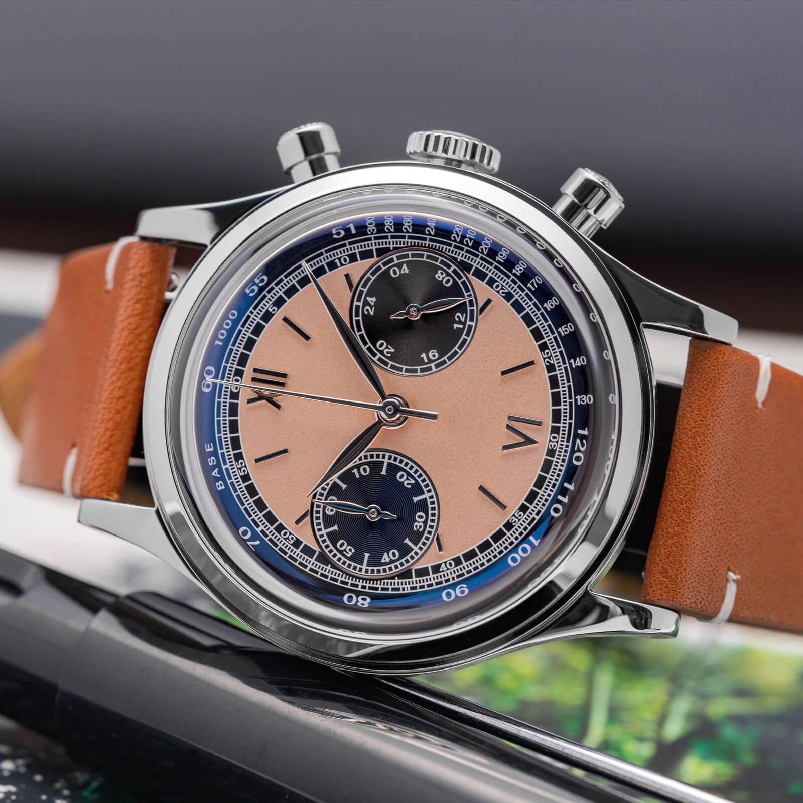 ★Holiday Sale★ADDIESDIVE Panda BB Chronograph Retro Men Watch 38mm Quartz Watch, AD2037