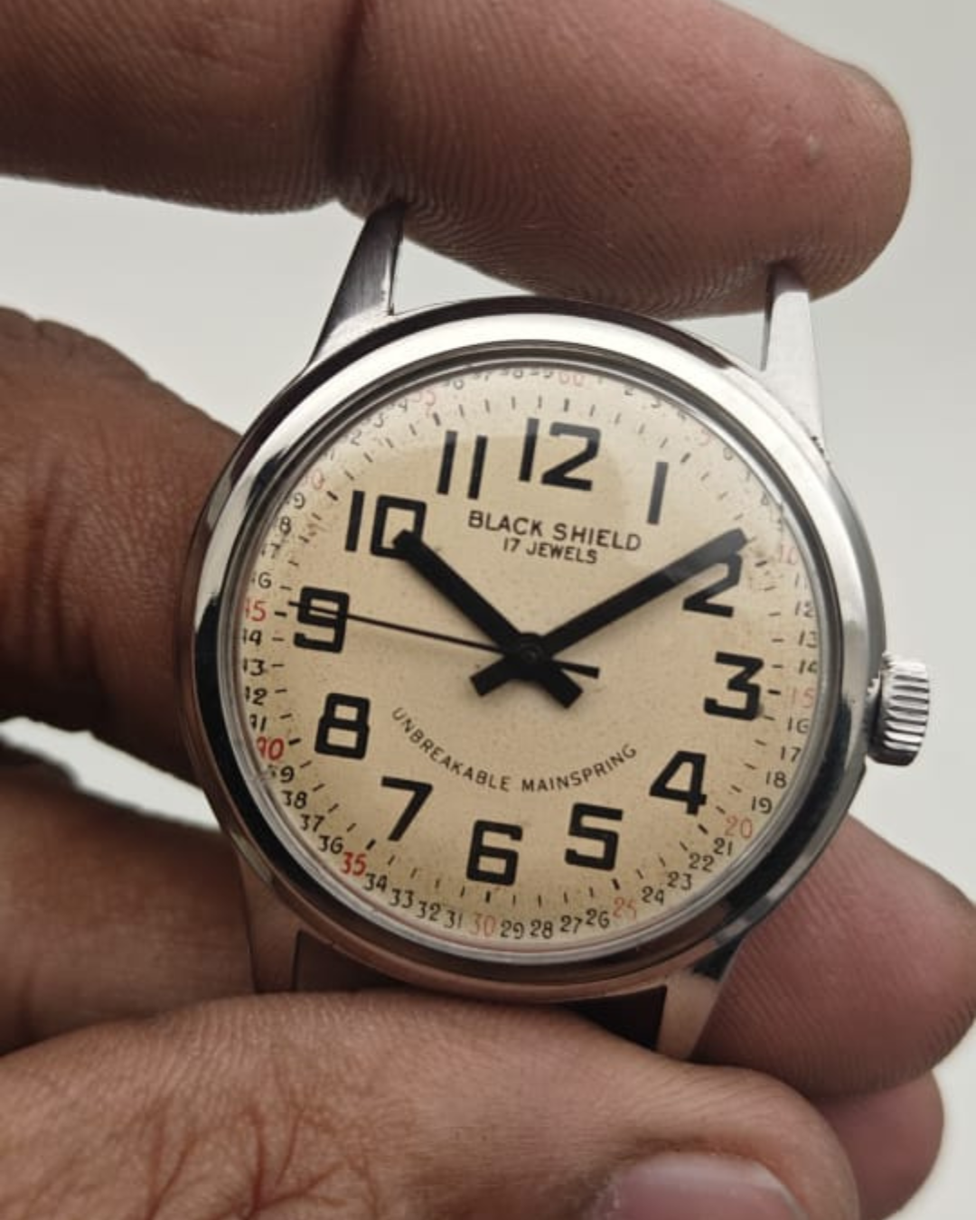 Black Shield Vintage Watch (Automatic)