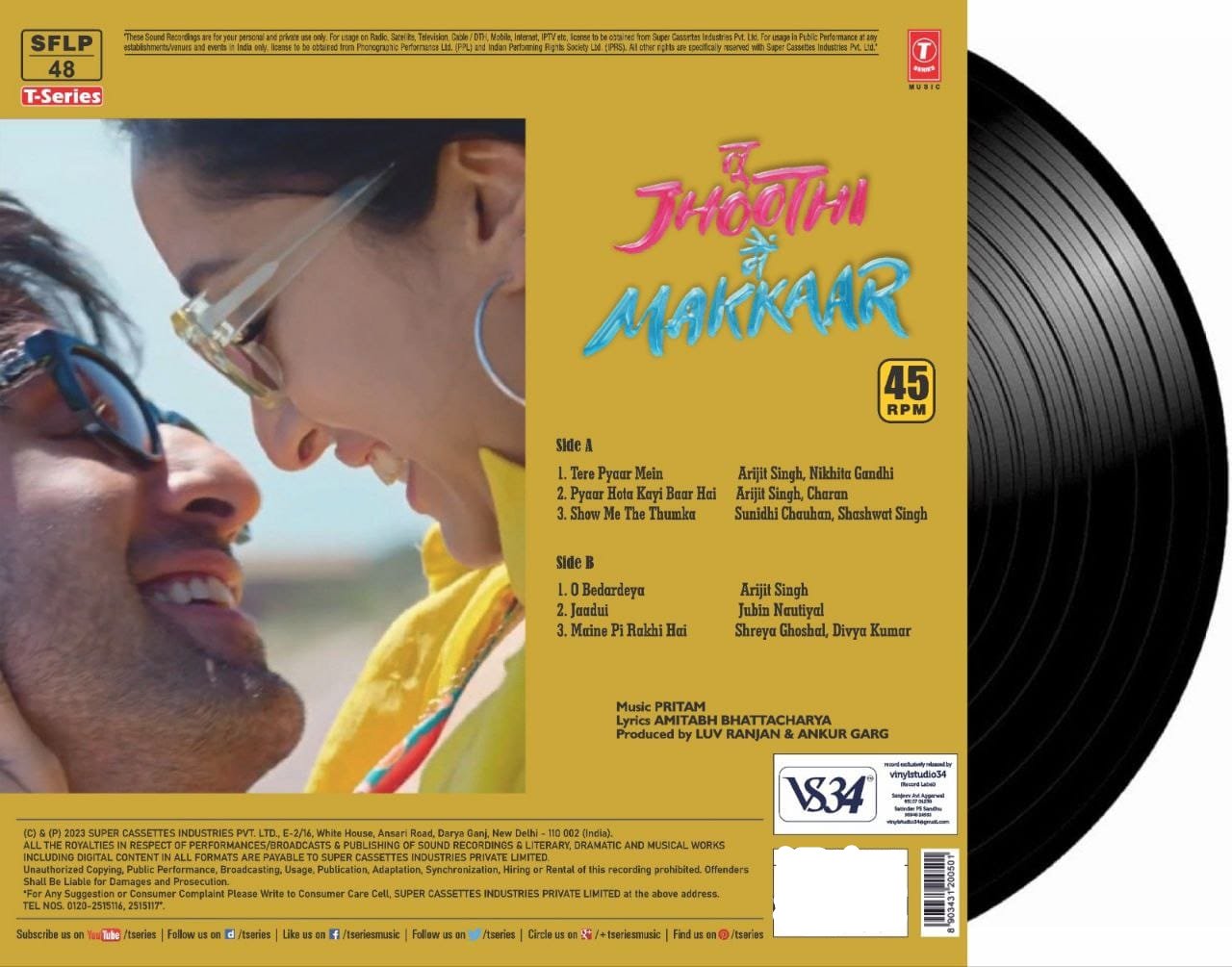 Pritam - Tu Jhoothi Main Makkar (Arrives in 7 days)
