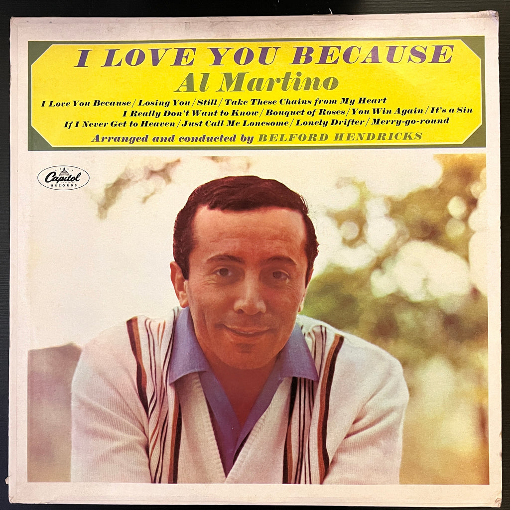 Al Martino – I Love You Because (Used Vinyl - VG) LR Marketplace
