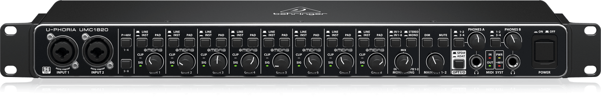 値下げ　Behringer U-PHORIA UMC1820 Image_BE_0805-AAN_UMC1820_Top-