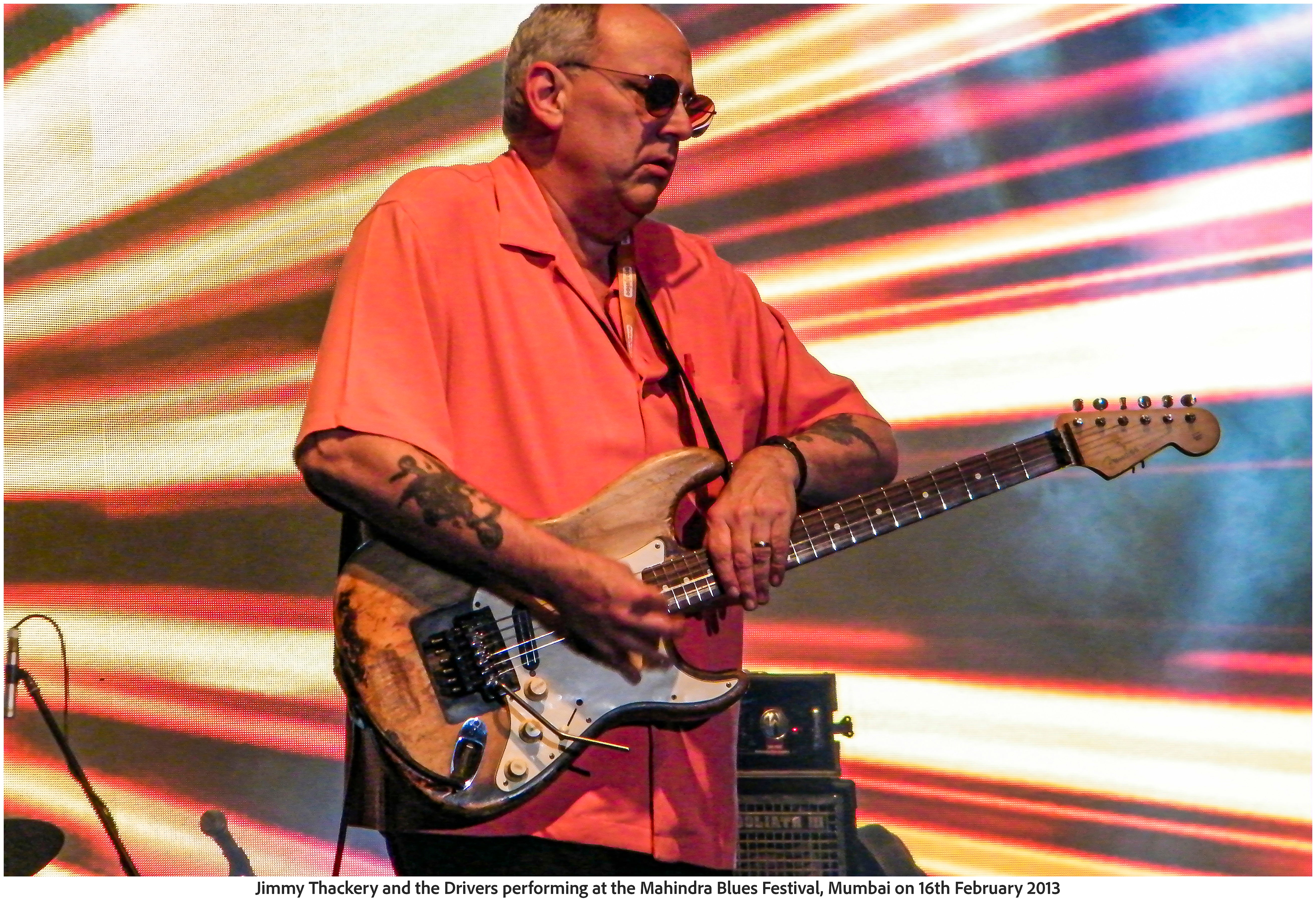Jimmy Thackery and the Drivers performing at the Mahindra Blues Festival, Mumbai on 16th February 2013 (Photo Frame)