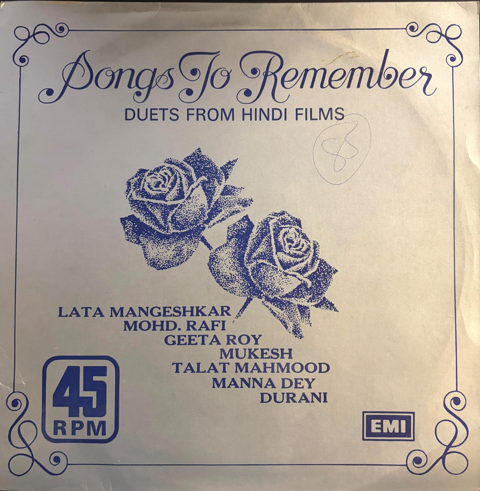 Various – Songs To Remember (Duets From Hindi Films) (Used Vinyl - VG+) JB Marketplace