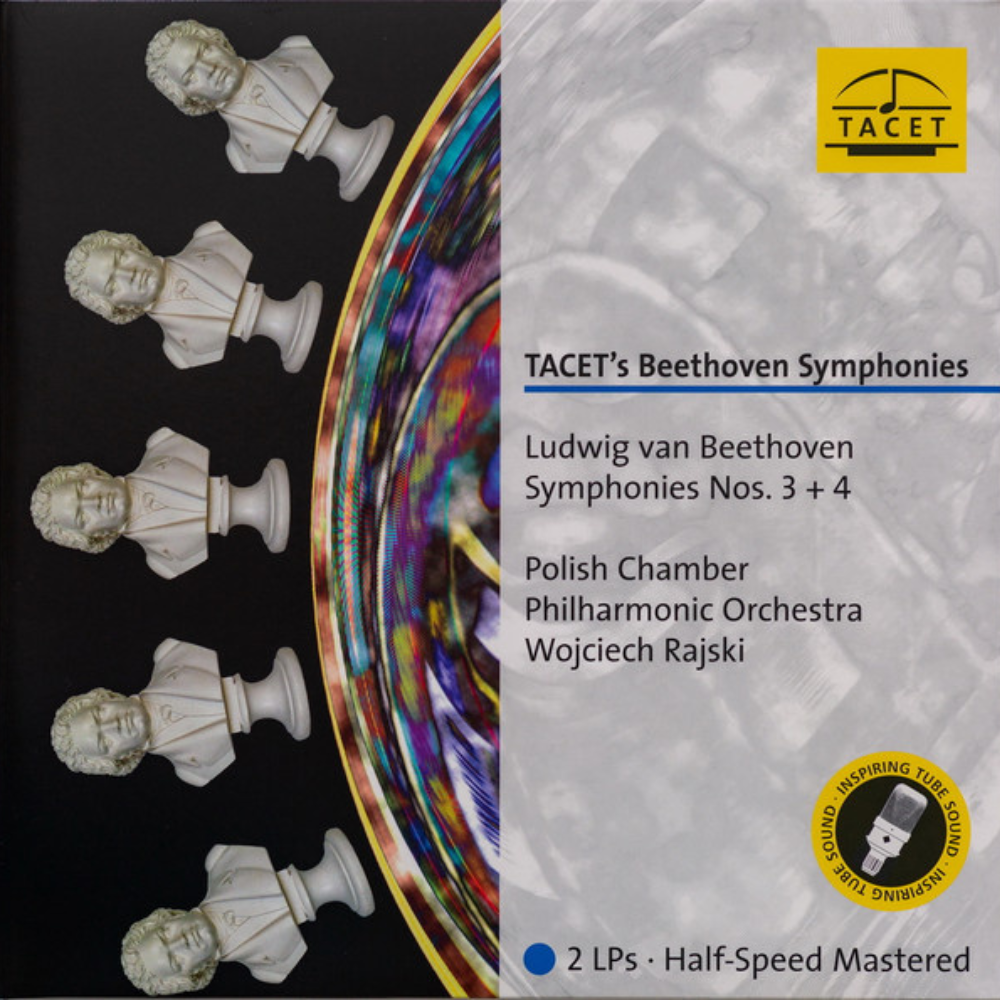Ludwig van Beethoven, Polish Chamber Philharmonic Orchestra*, Wojciech Rajski – Symphonies Nos. 3 + 4 (Tacet) (Half Speed Mastered) (Arrives in 30 Days)