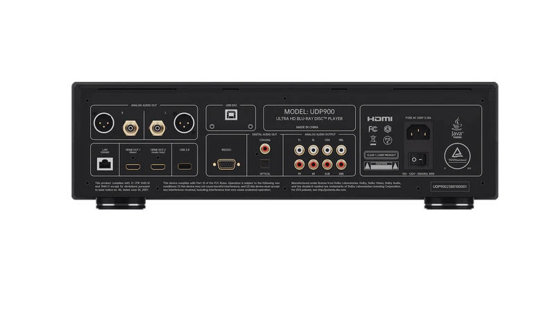 Magnetar UDP800 4K Blu-ray Player - Rear View