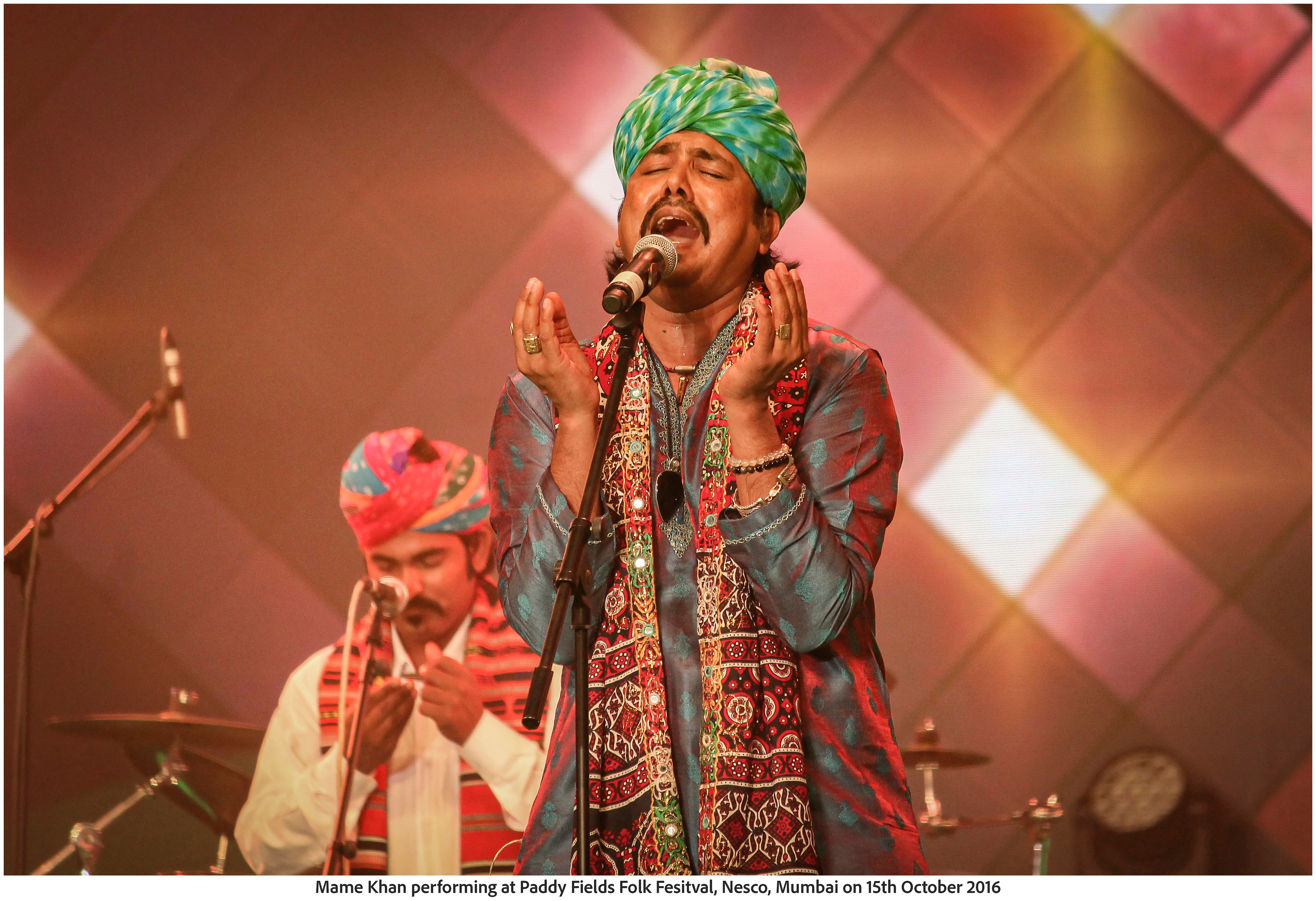Mame Khan performing at Paddy Fields Folk Fesitval, Nesco, Mumbai on 15th October 2016 (Photo Frame)