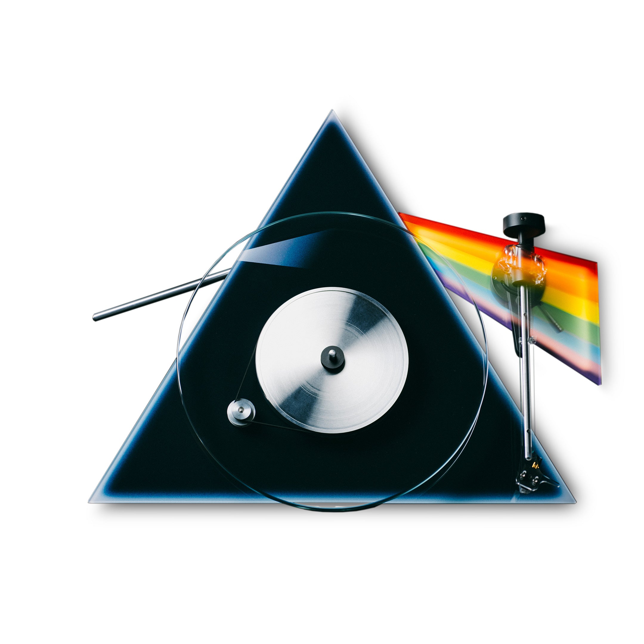 Pro-Ject Dark Side of the Moon Special Edition Turntable top view highlighting precision and craftsmanship