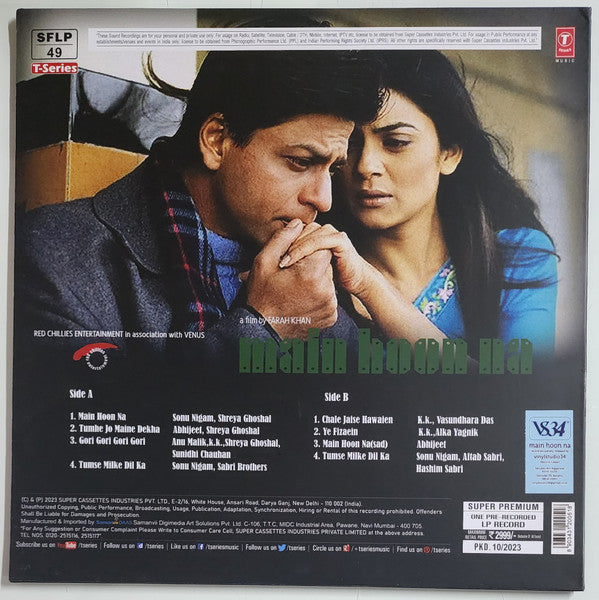 Anu Malik, Javed Akhtar – Main Hoon Na (Limited Edition) (Quick Ship)