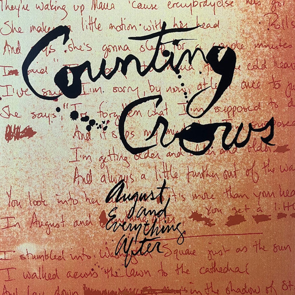 Counting Crows – August And Everything After (Arrives in 4 days )