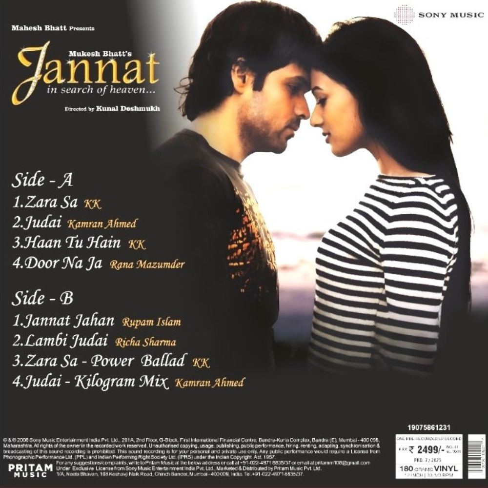 Pritam - Jannat (Pre Order)
