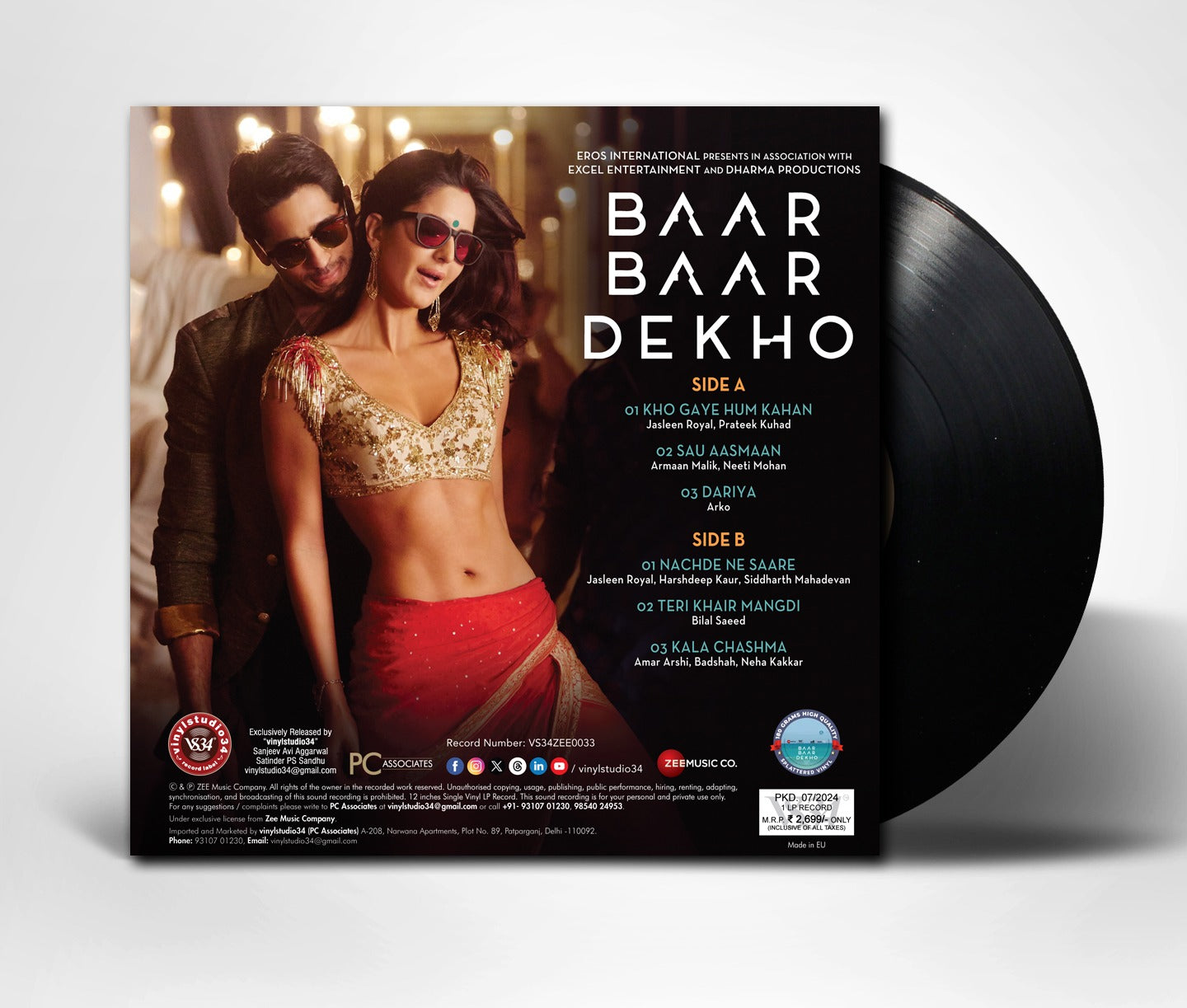 Various - Baar Baar Dekho (Arrives in 7 Days)